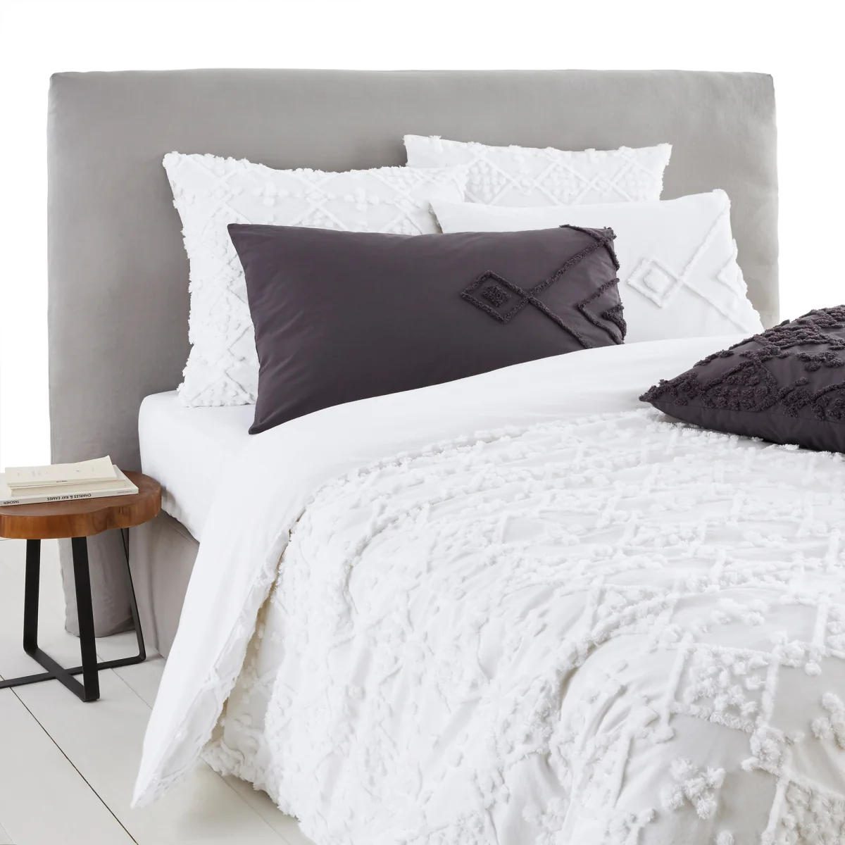 Pintu Tufted 100% Cotton 300 Thread Count Duvet Cover