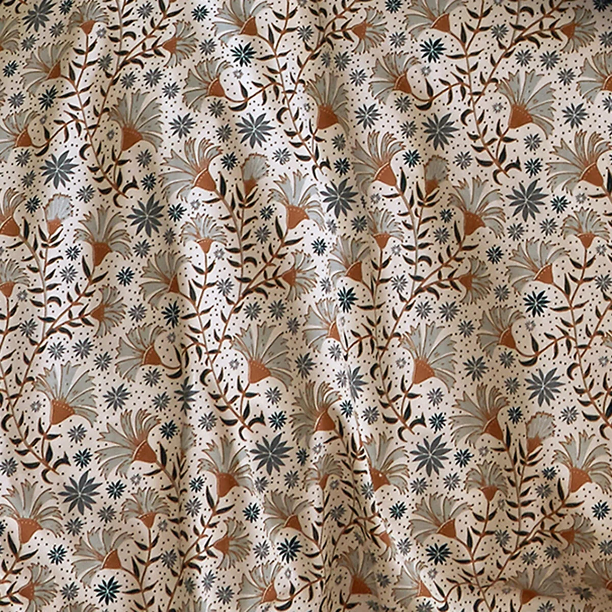 Kalyan Floral Cotton Percale 200 Thread Count Duvet Cover – image 2