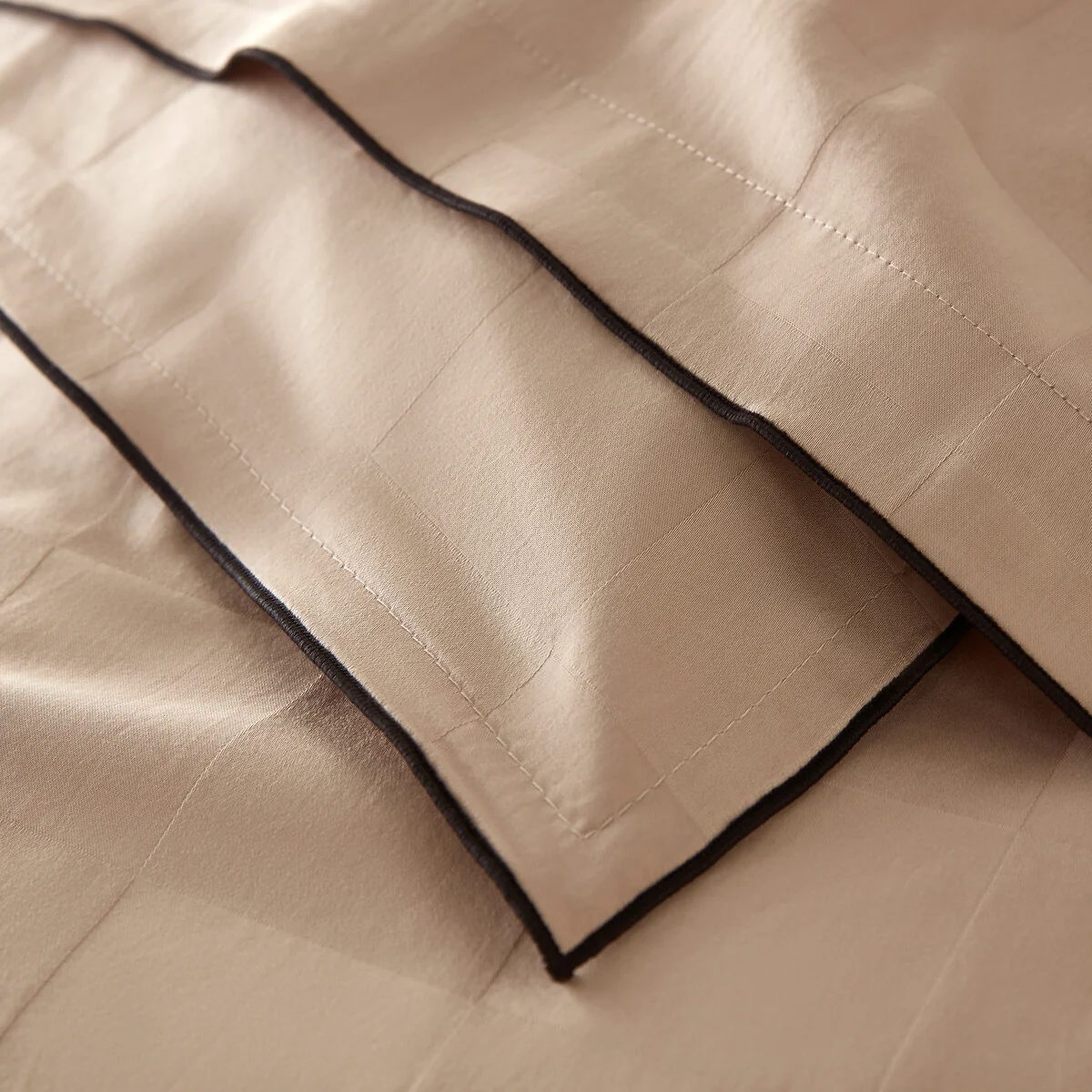 Victor Checkerboard 100% Washed Cotton Satin 300 Thread Count Duvet Cover – image 4
