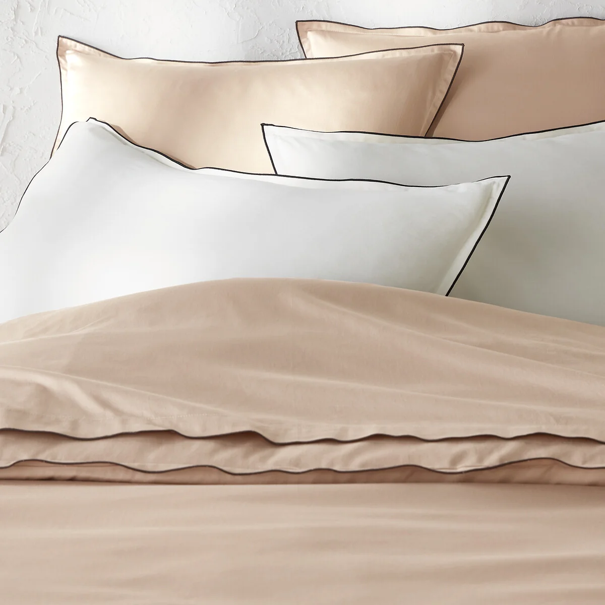 Victor Plain 100% Washed Cotton Satin 300 Thread Count Duvet Cover – image 2