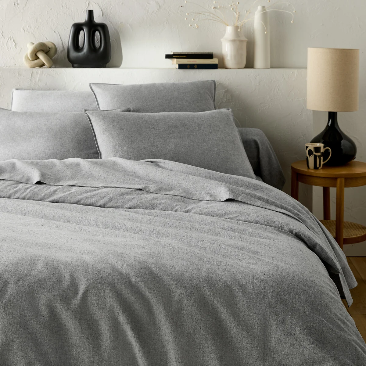 Clara Chambray Cotton Flannel Duvet Cover – image 1