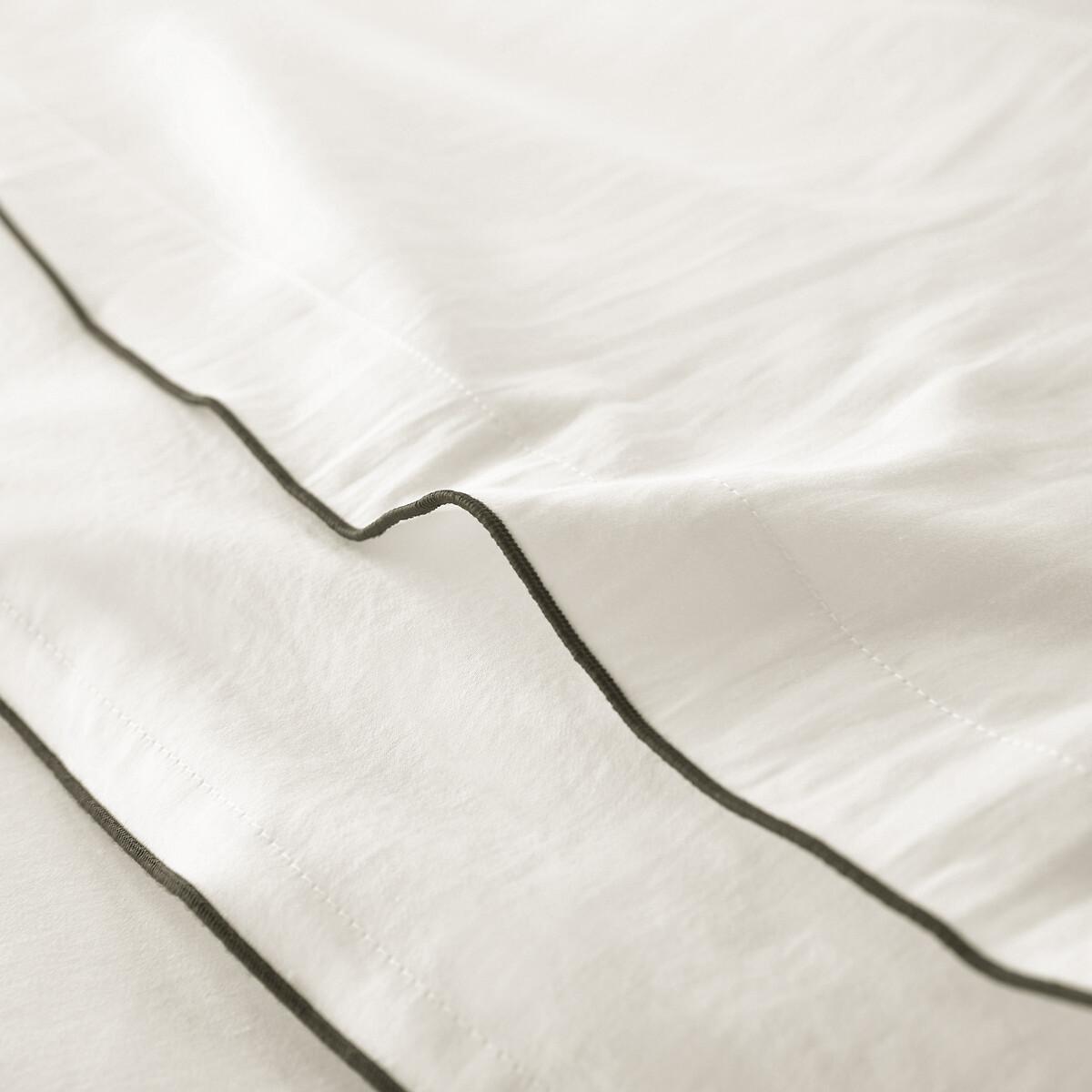 Victor Checkerboard 100% Washed Cotton Satin 300 Thread Count Duvet Cover – image 3