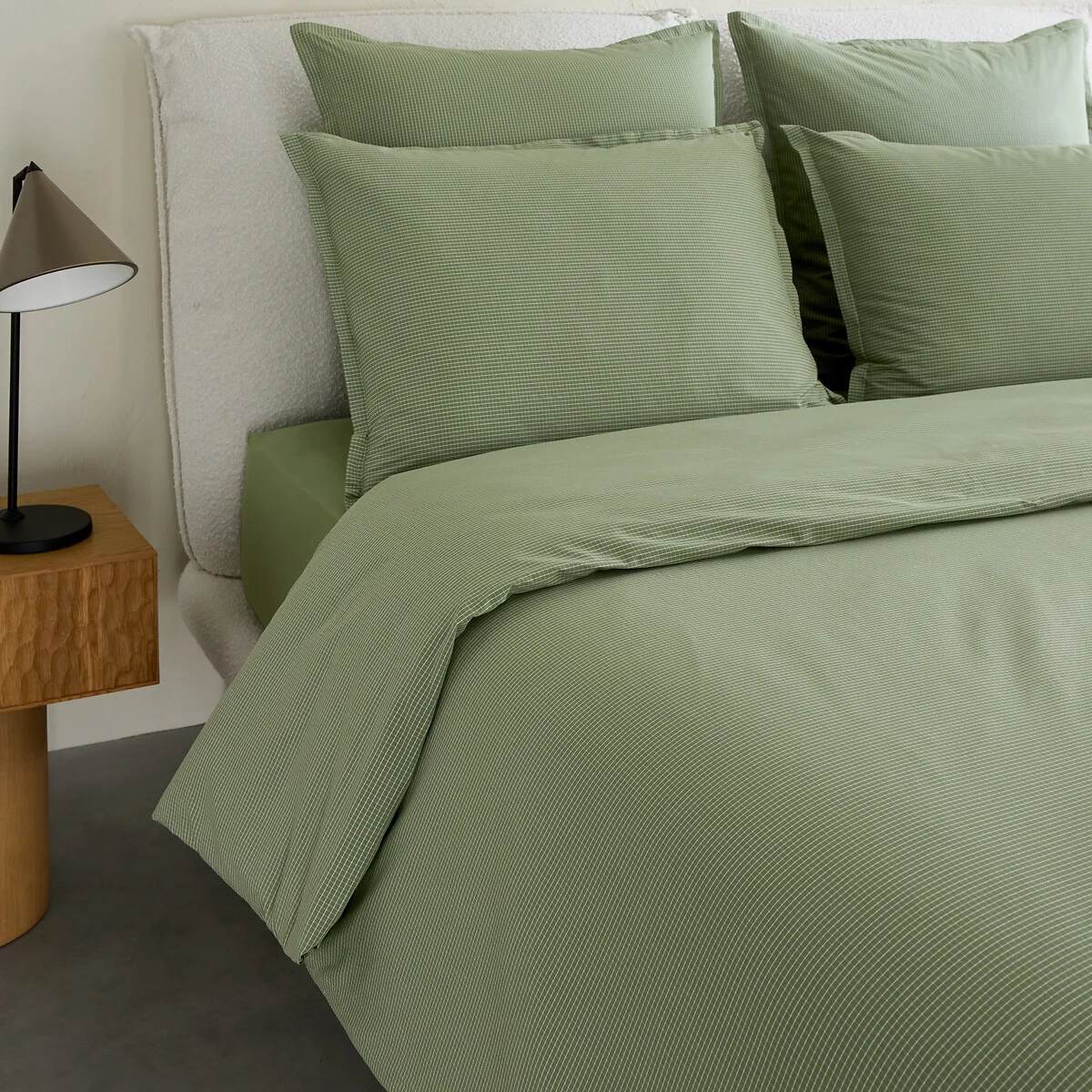 Sabbal Washed Cotton Percale 300 Thread Count Duvet Cover – image 2