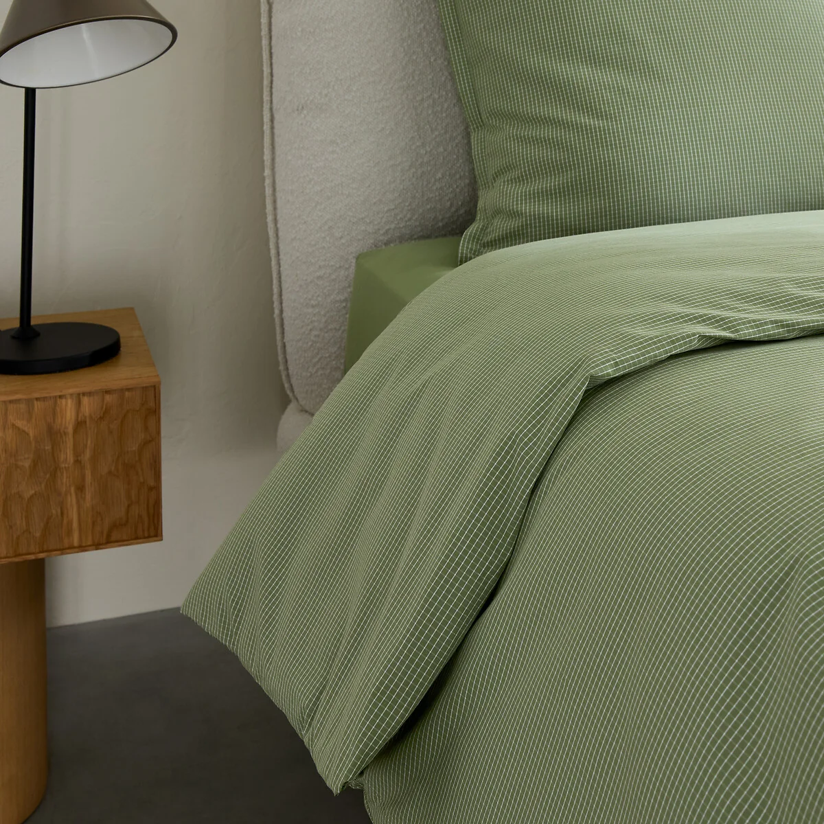 Sabbal Washed Cotton Percale 300 Thread Count Duvet Cover – image 4