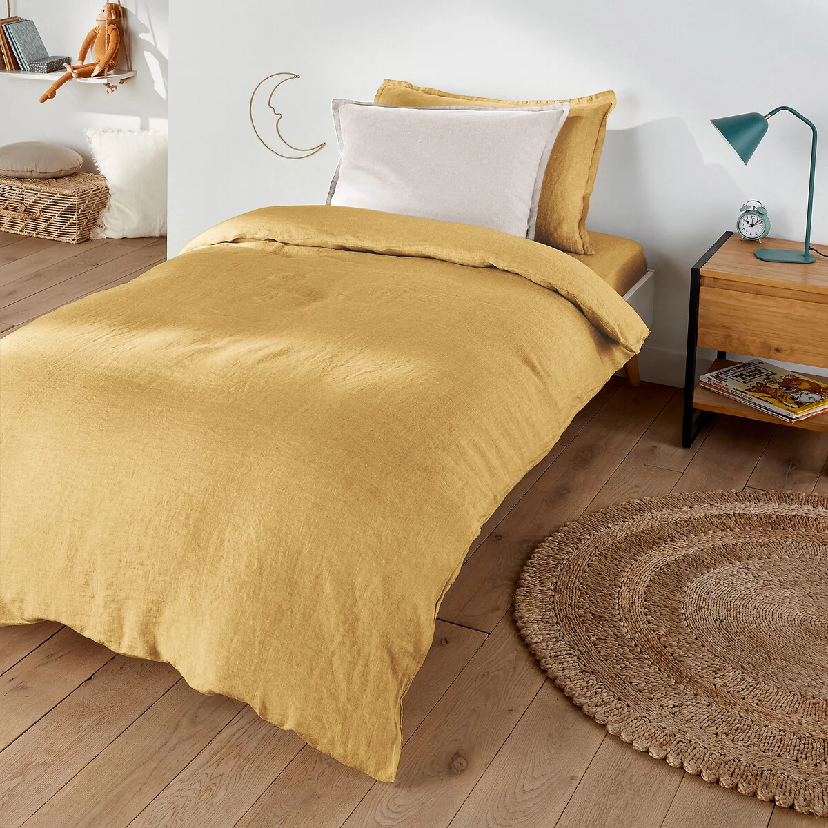 Linot Plain 100% Washed Linen Duvet Cover – image 1