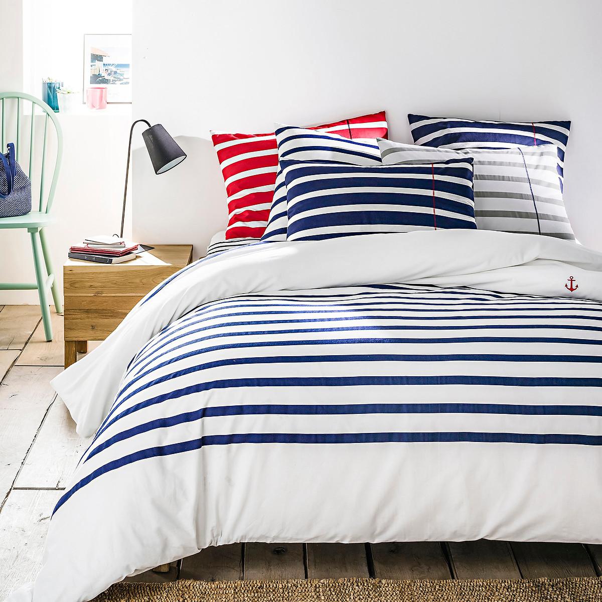 Malo Striped 100% Cotton Duvet Cover – image 3