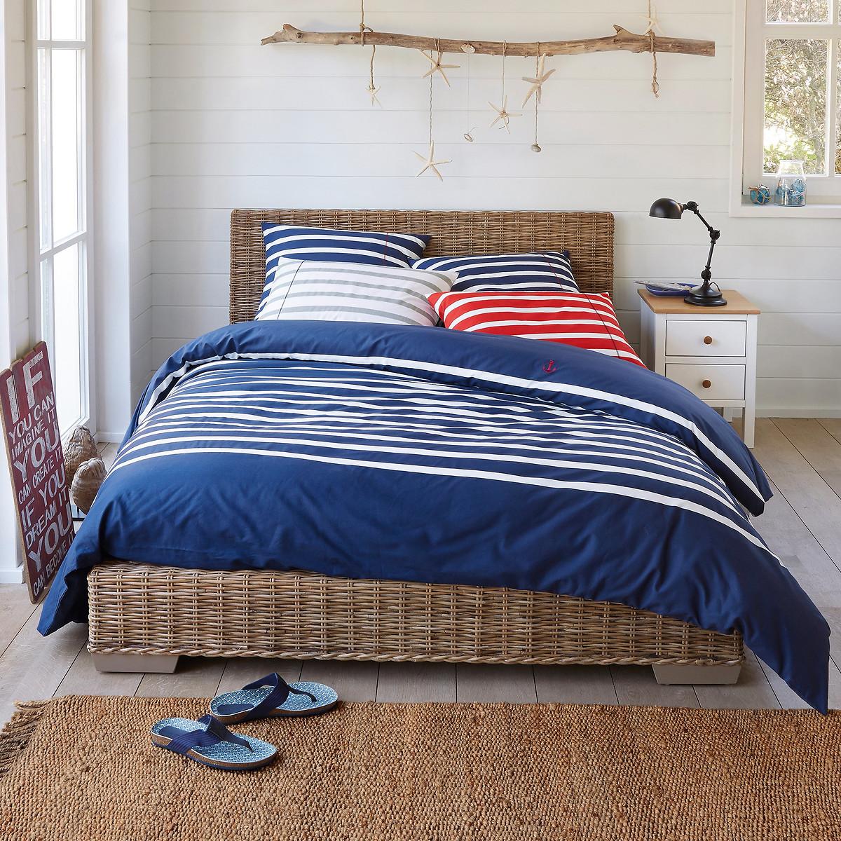 Malo Striped 100% Cotton Duvet Cover – image 4