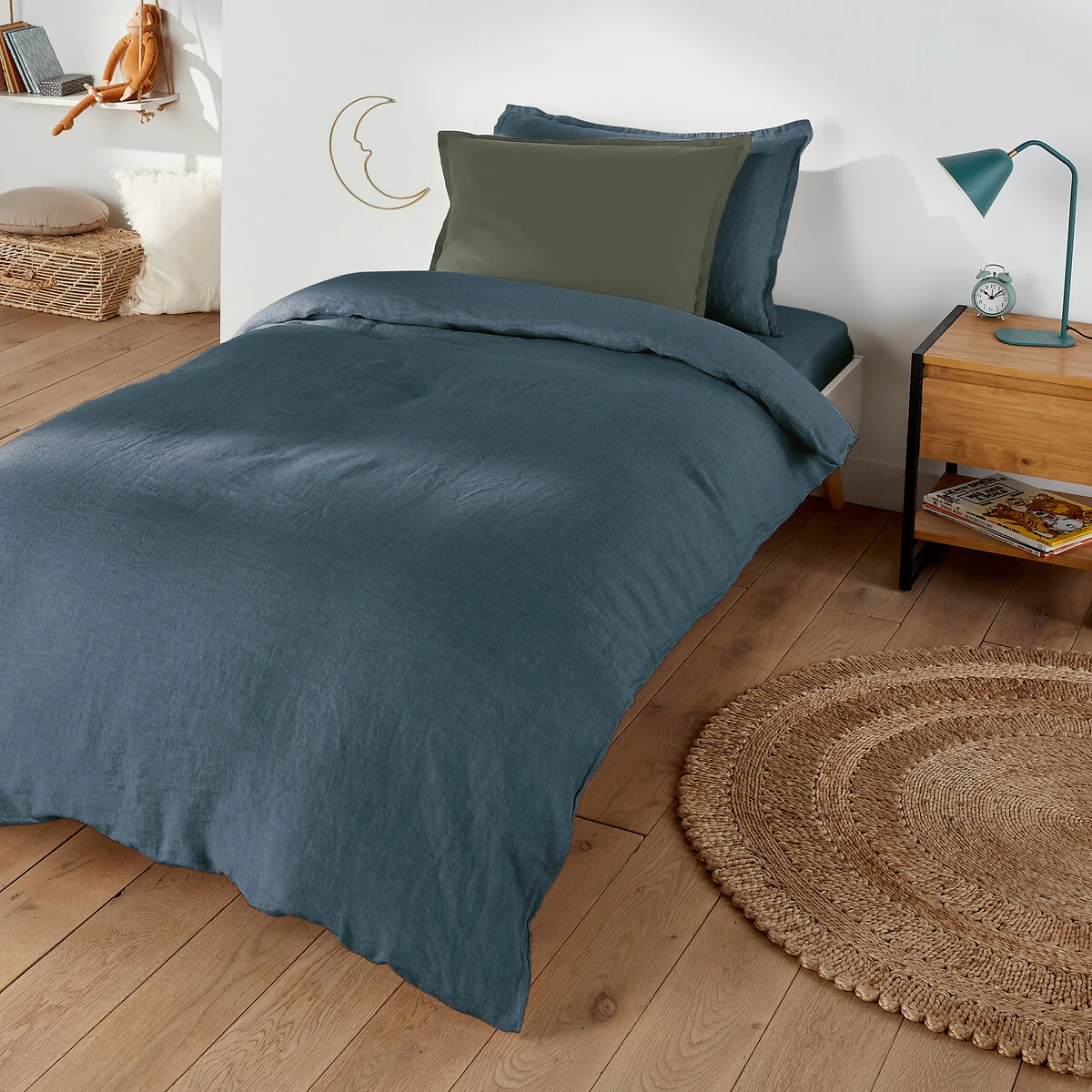 Linot Plain 100% Washed Linen Duvet Cover – image 1
