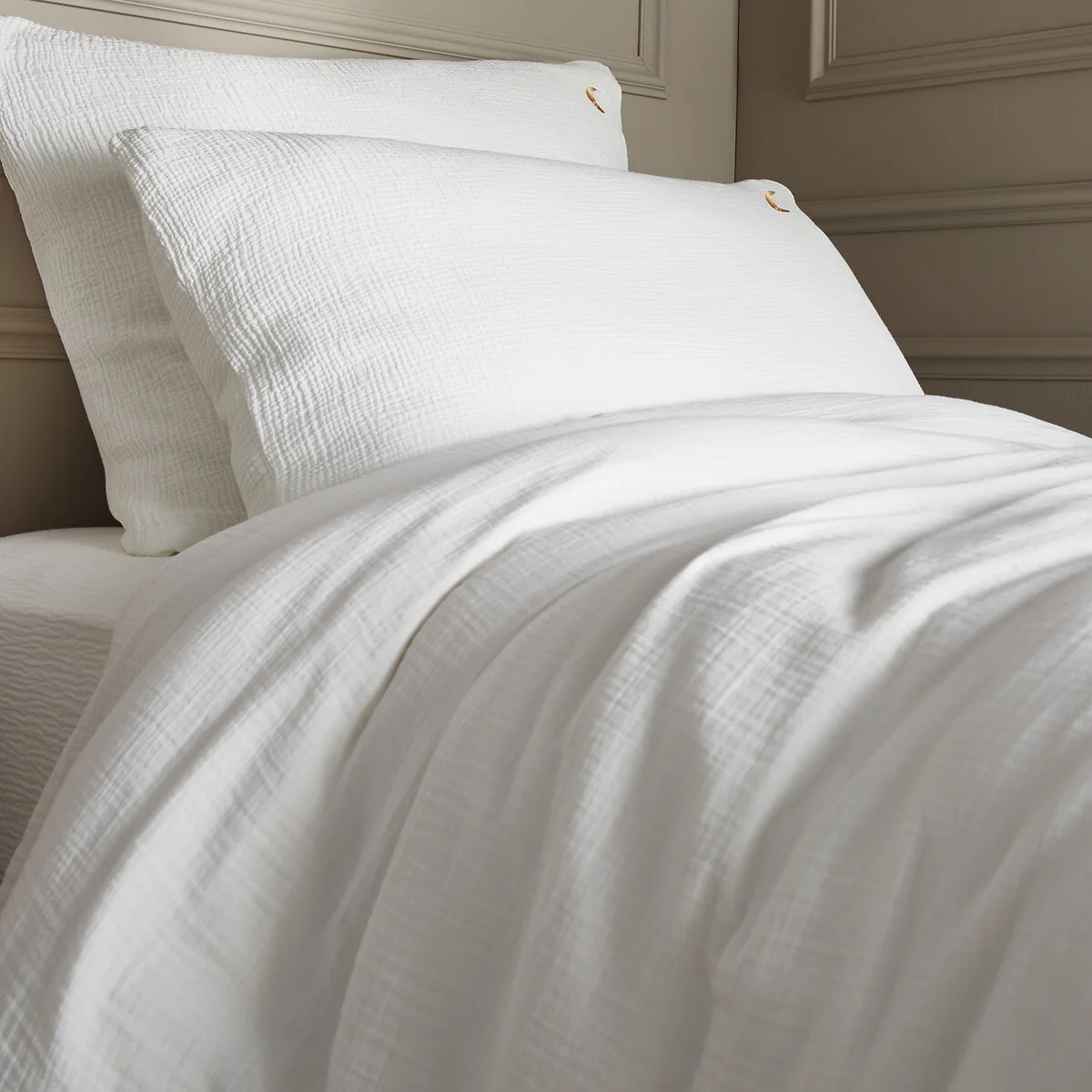 Cuddly Organic Cotton Muslin 250 Thread Count Duvet Cover – image 3