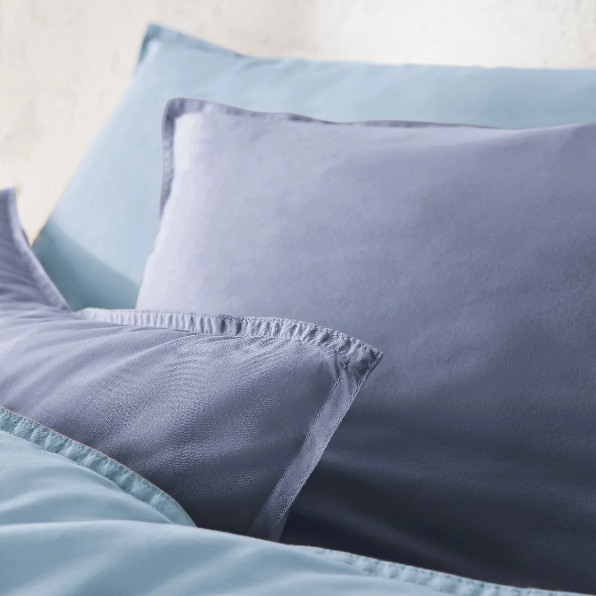 Scenario Plain 100% Washed Cotton Duvet Cover – image 4