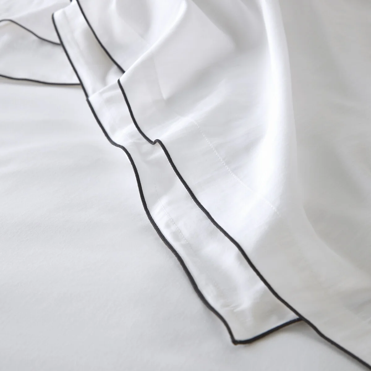 Victor Plain 100% Washed Cotton Satin 300 Thread Count Duvet Cover – image 4