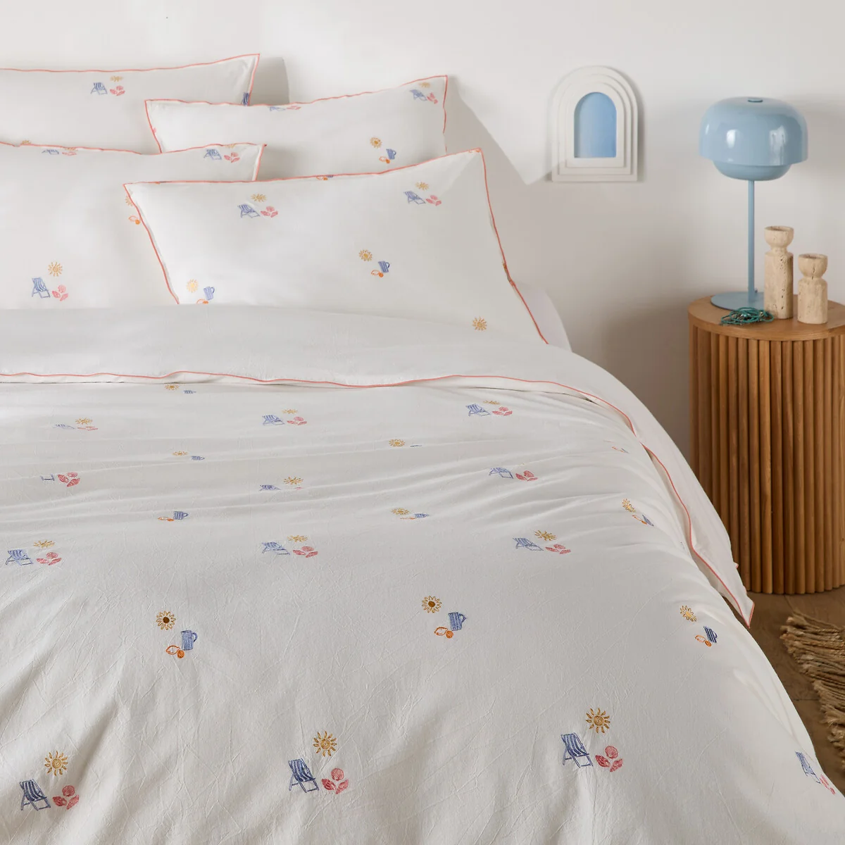 Somero Embroidered Cotton Vintage Duvet Cover – image 2