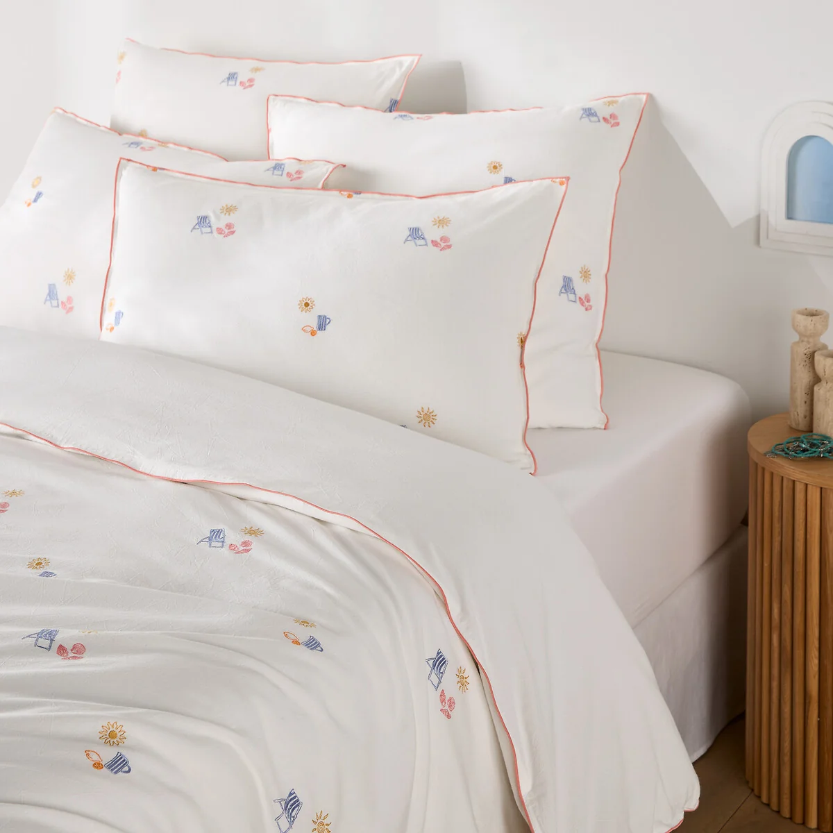 Somero Embroidered Cotton Vintage Duvet Cover – image 3