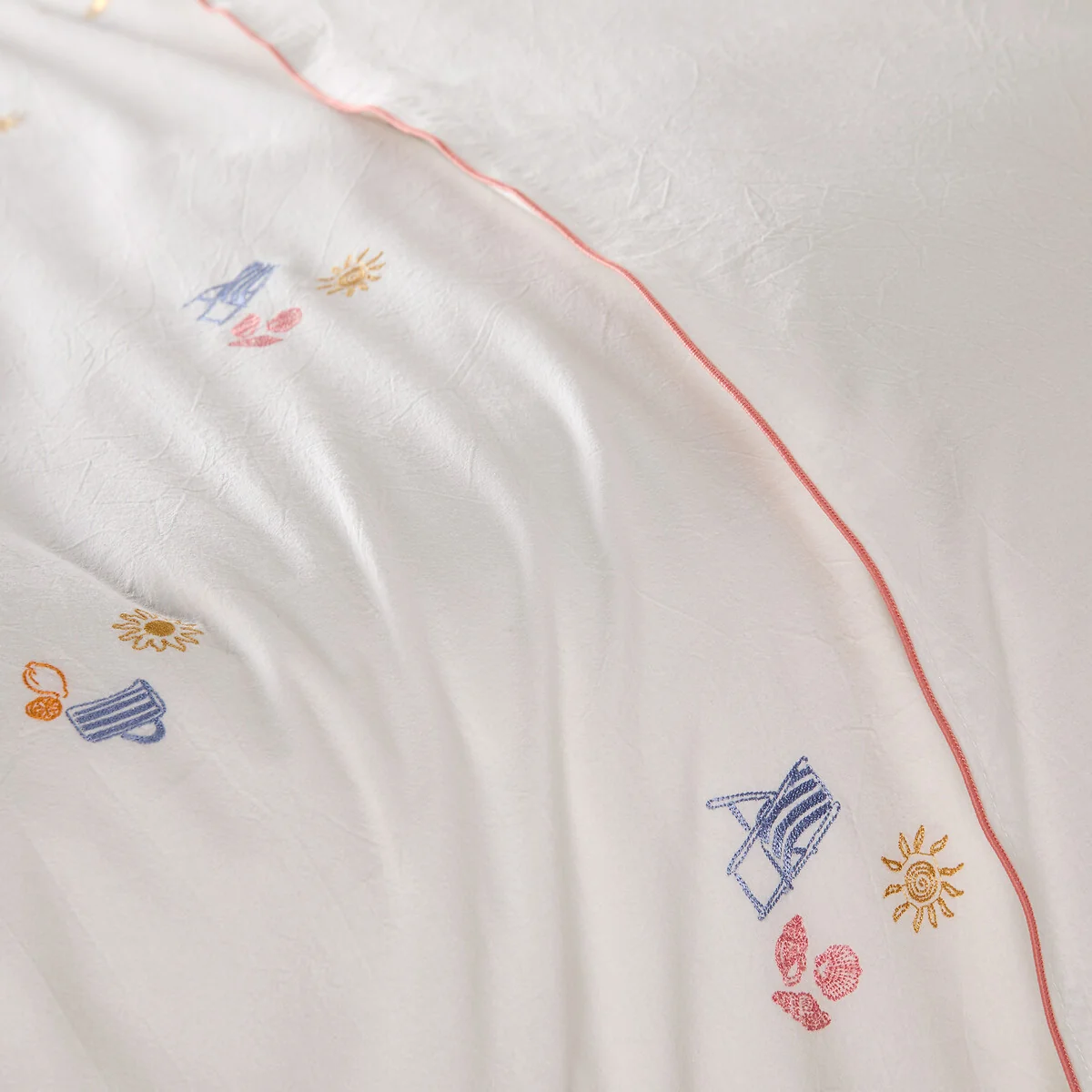 Somero Embroidered Cotton Vintage Duvet Cover – image 5