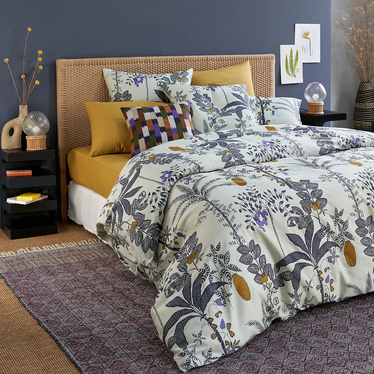 Kampong Tropical 100% Cotton Satin 300 Thread Count Duvet Cover – image 2