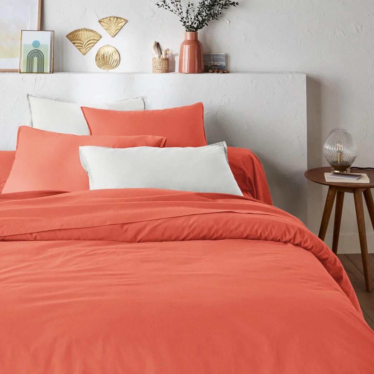 Scenario Plain 100% Washed Cotton Duvet Cover – image 1