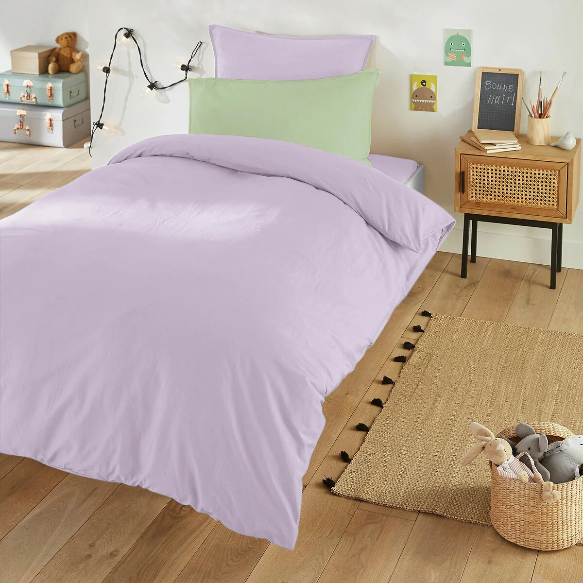 Scenario 100% Washed Cotton Duvet Cover – image 1