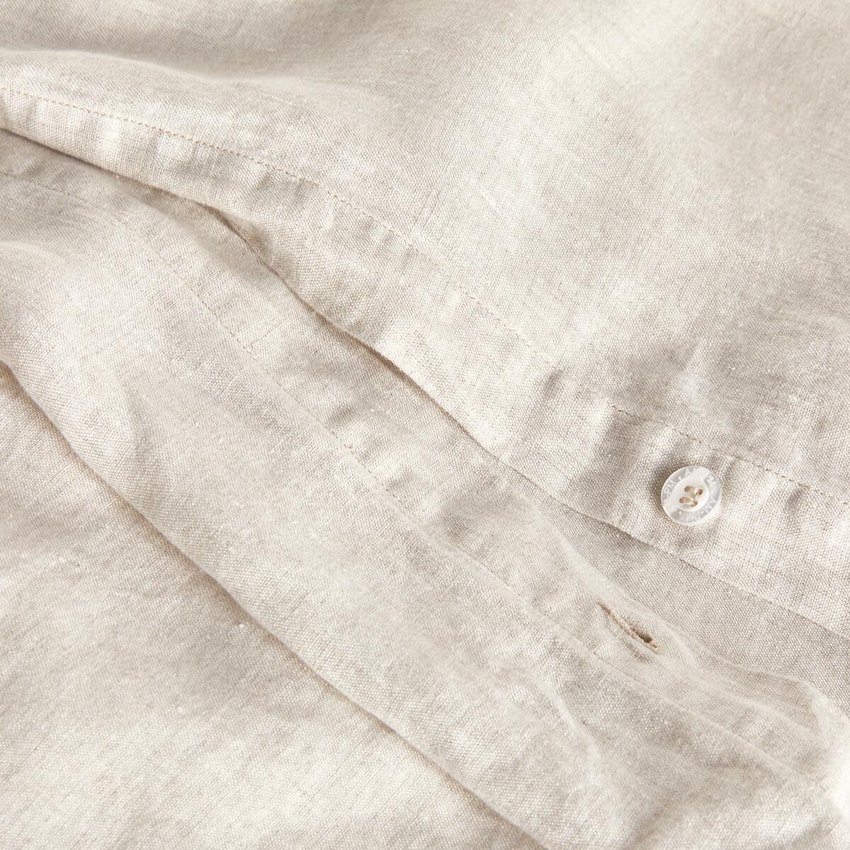 Franja Fringed Washed Linen Blend Duvet Cover – image 3
