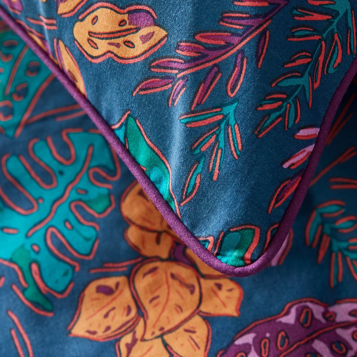 Foliaro Exotic Floral 100% Cotton Duvet Cover – image 4