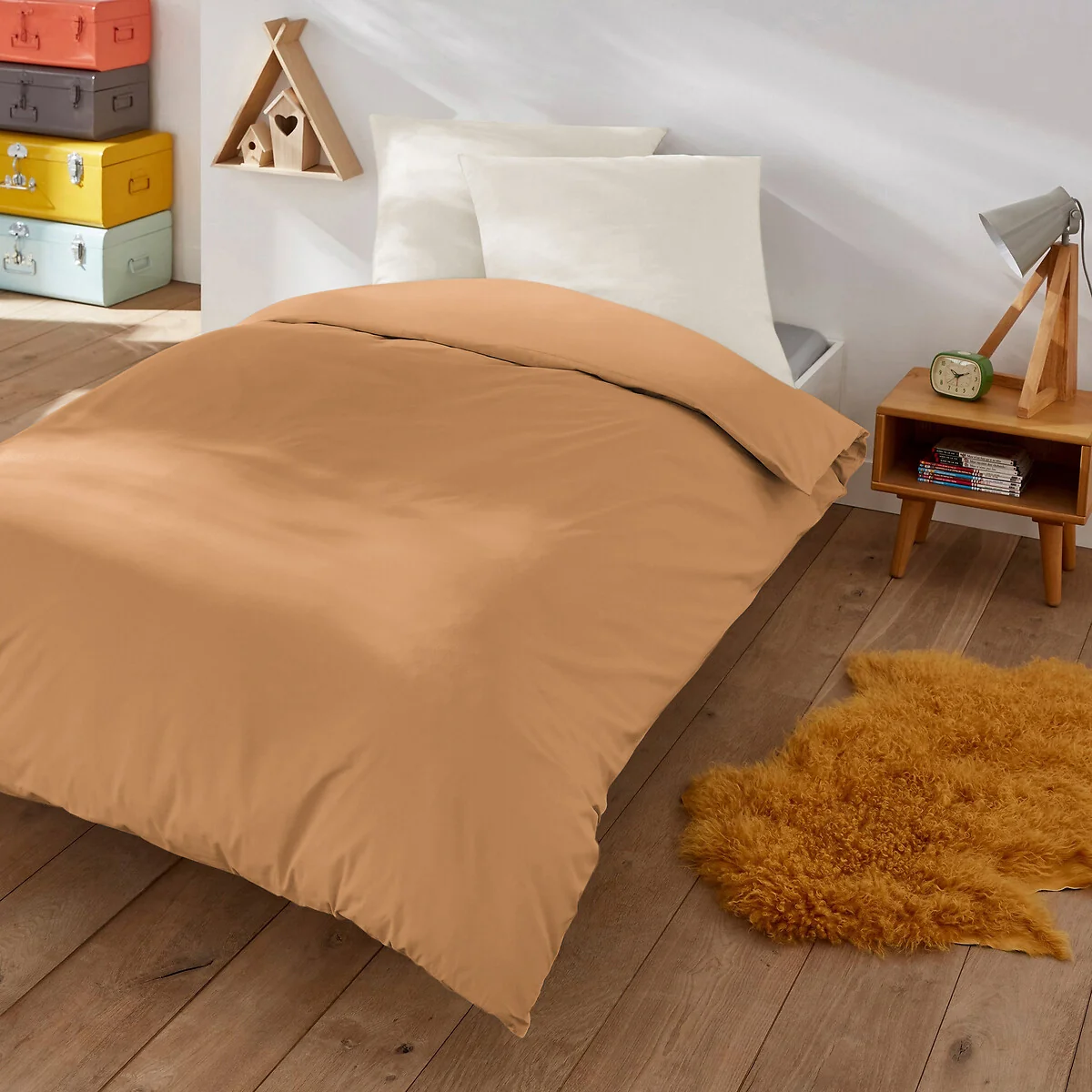 Scenario Plain Polycotton Duvet Cover – image 1