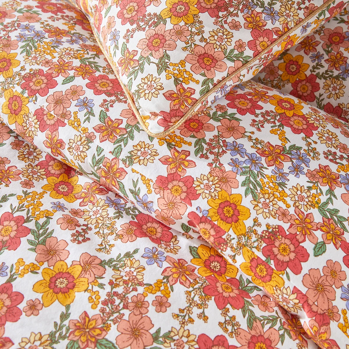 Meredith Floral 100% Washed Cotton Duvet Cover – image 2