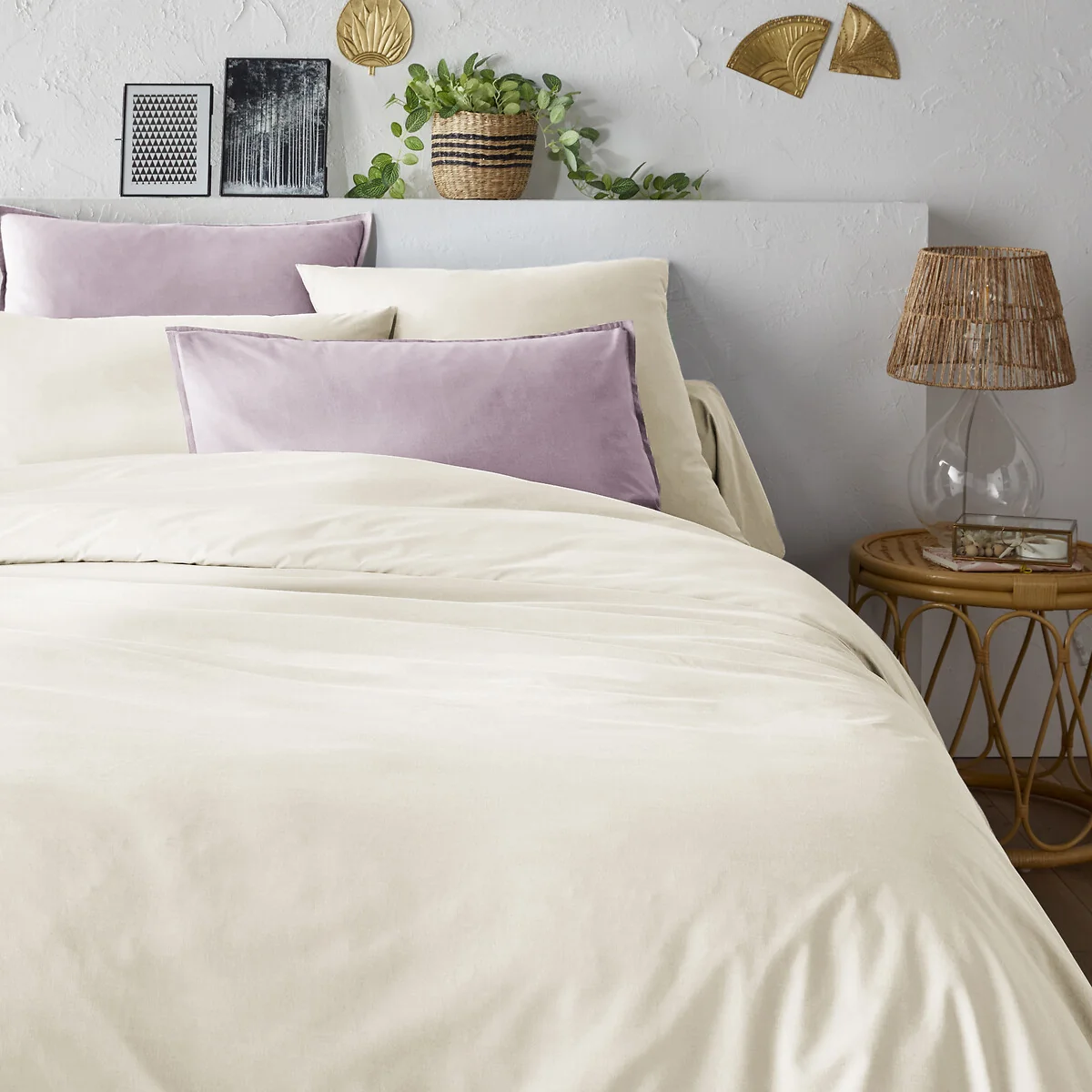 Plain 100% Organic Cotton Percale 200 Thread Count Duvet Cover – image 2