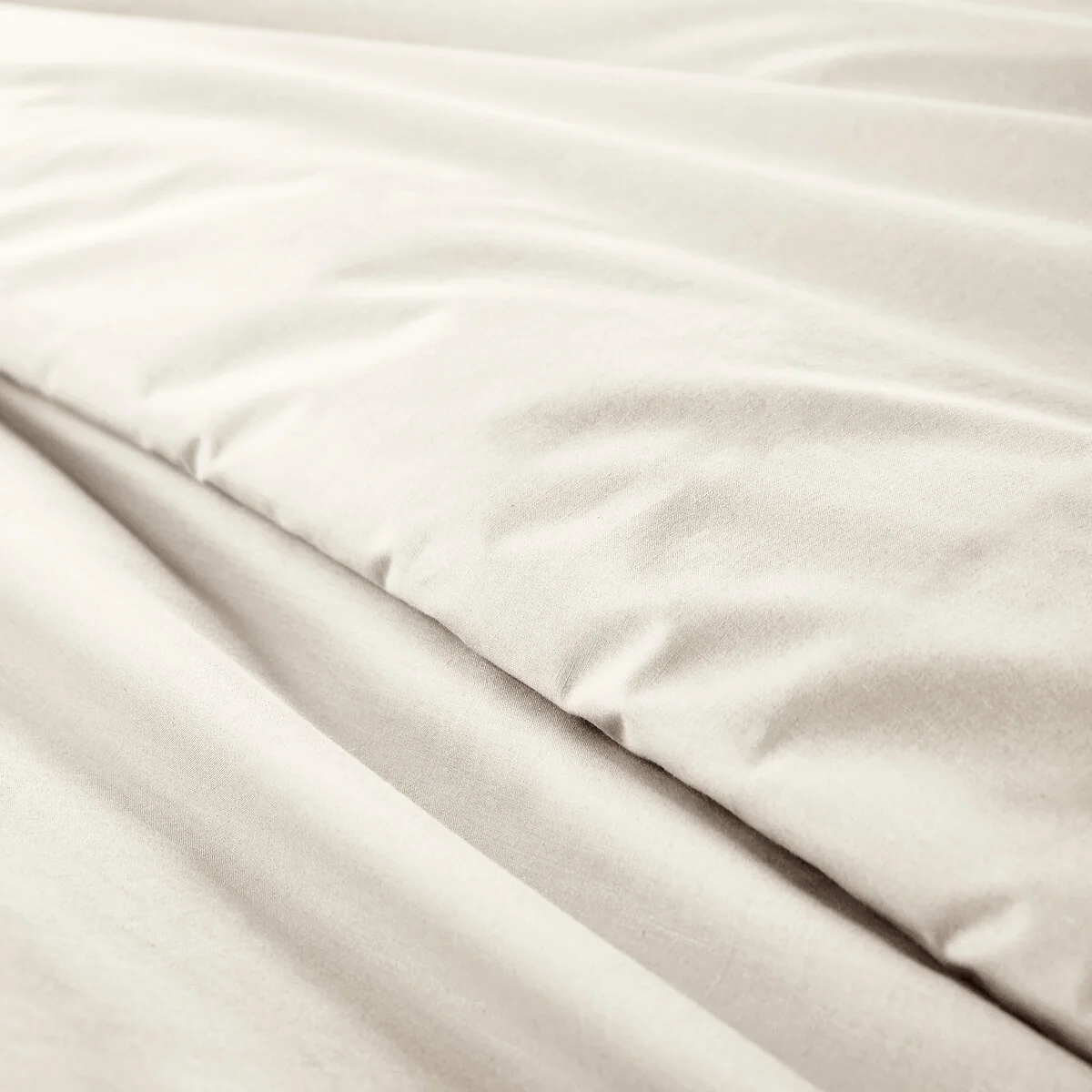 Plain 100% Organic Cotton Percale 200 Thread Count Duvet Cover – image 5