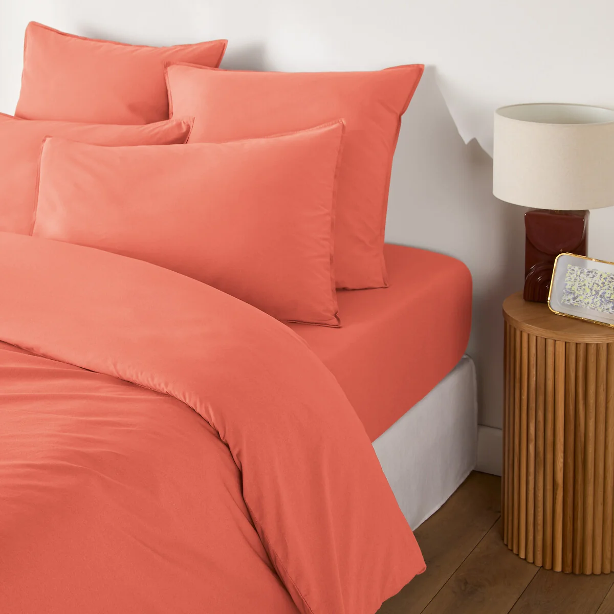 Scenario Plain 100% Washed Cotton Duvet Cover – image 1