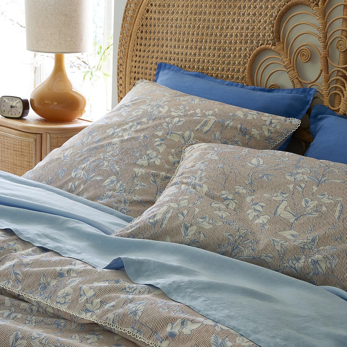 Melusine Floral 100% Washed Percale 200 Thread Count Duvet Cover – image 2