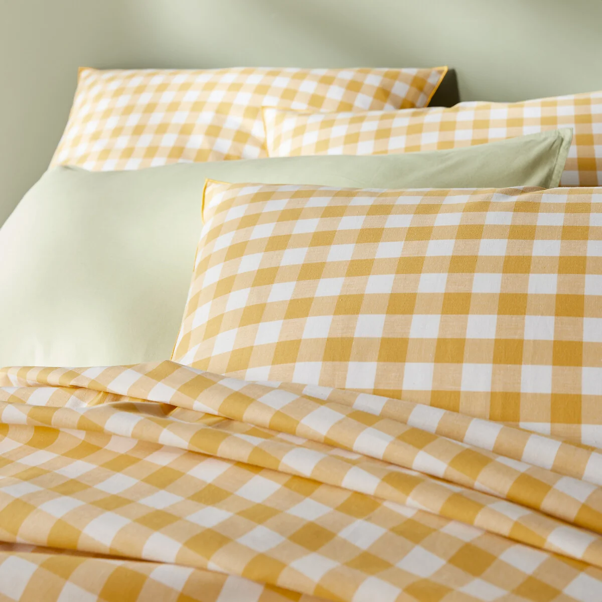 Veldi Yellow Cotton Duvet Cover – image 2