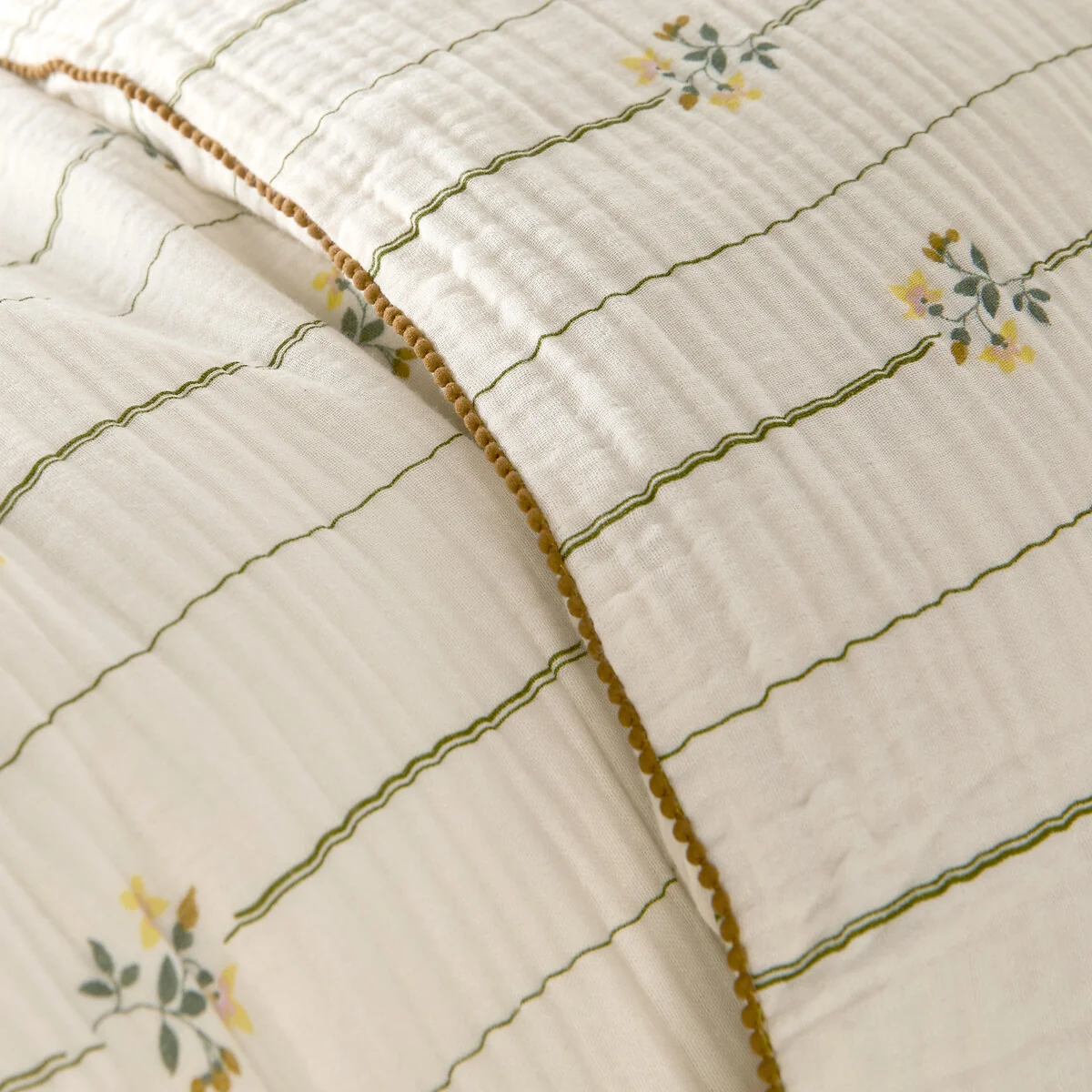 Risetti Floral Print Cotton Muslin Duvet Cover – image 5