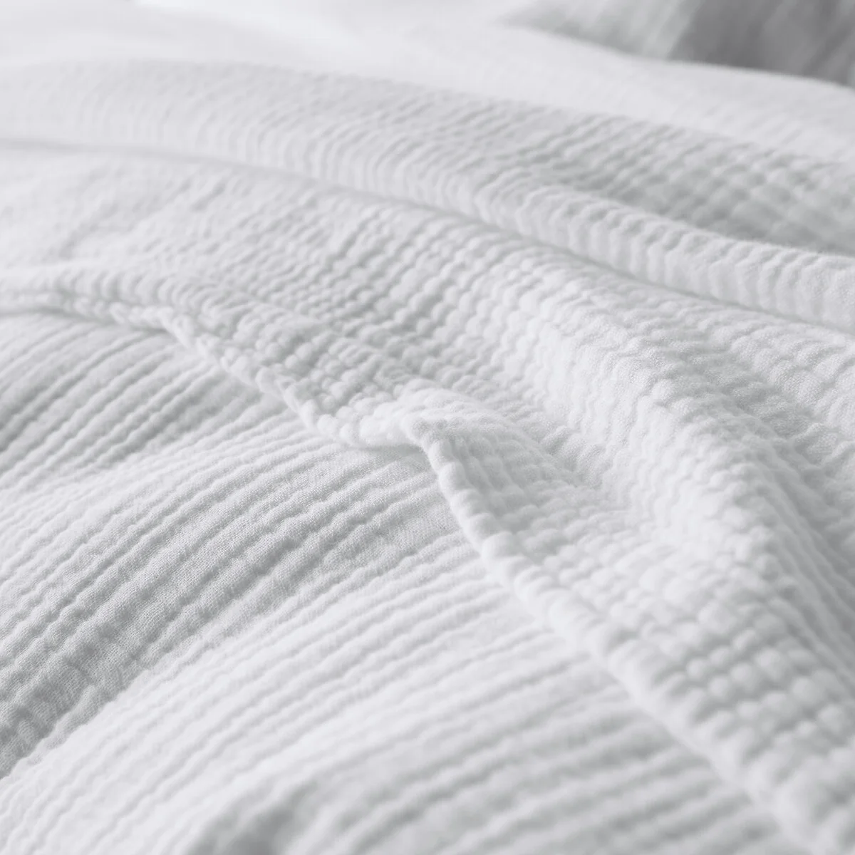 Kumla Plain 100% Cotton Muslin Duvet Cover – image 4