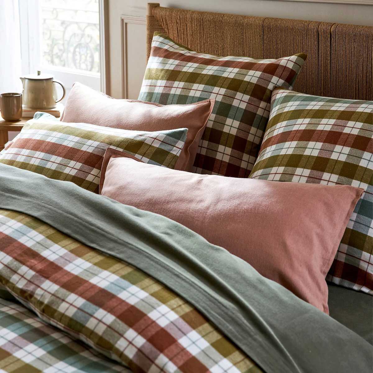 Molgan Tartan 100% Flannel Duvet Cover – image 2