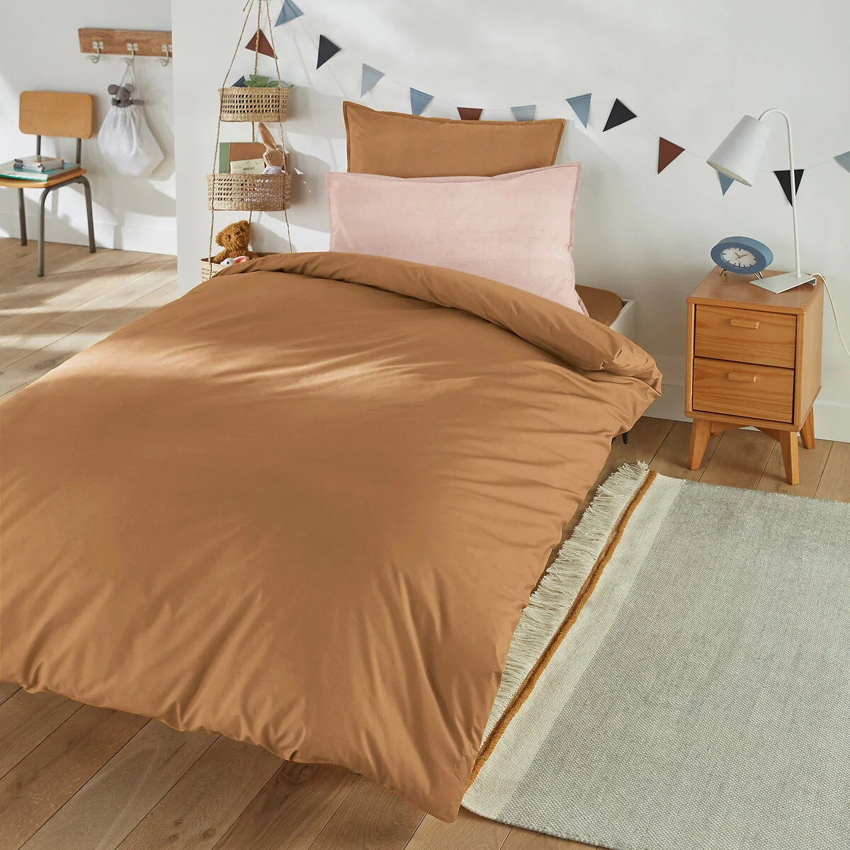 Duvet Cover in Plain Organic Percale Cotton – image 1