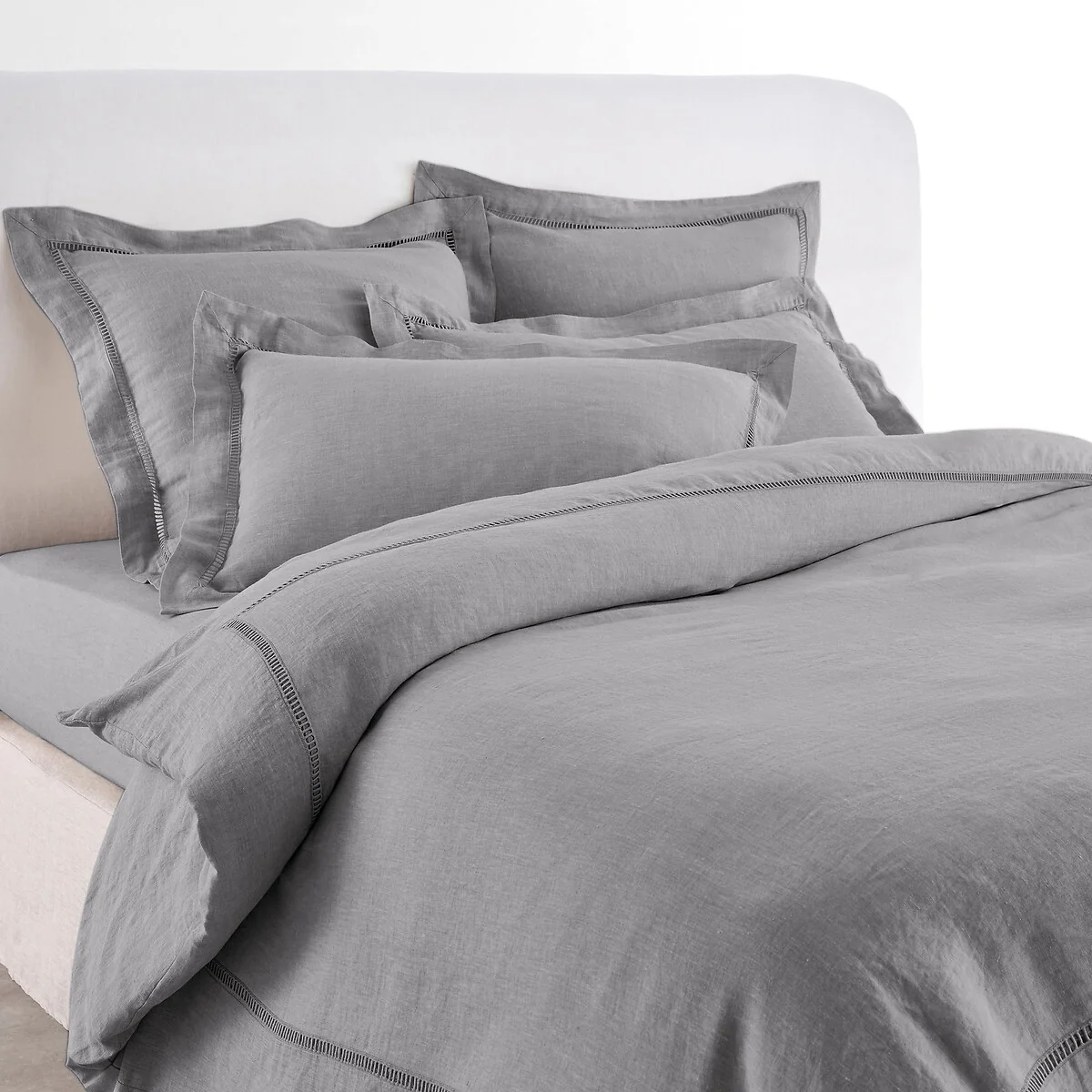Scala 100% Washed Linen 200 Thread Count Duvet Cover – image 1