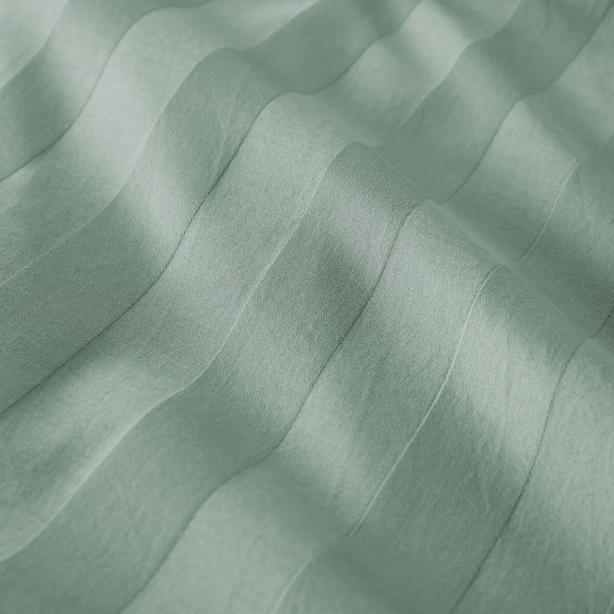 Victor Striped Washed Cotton Satin 300 Thread Count Duvet Cover – image 4