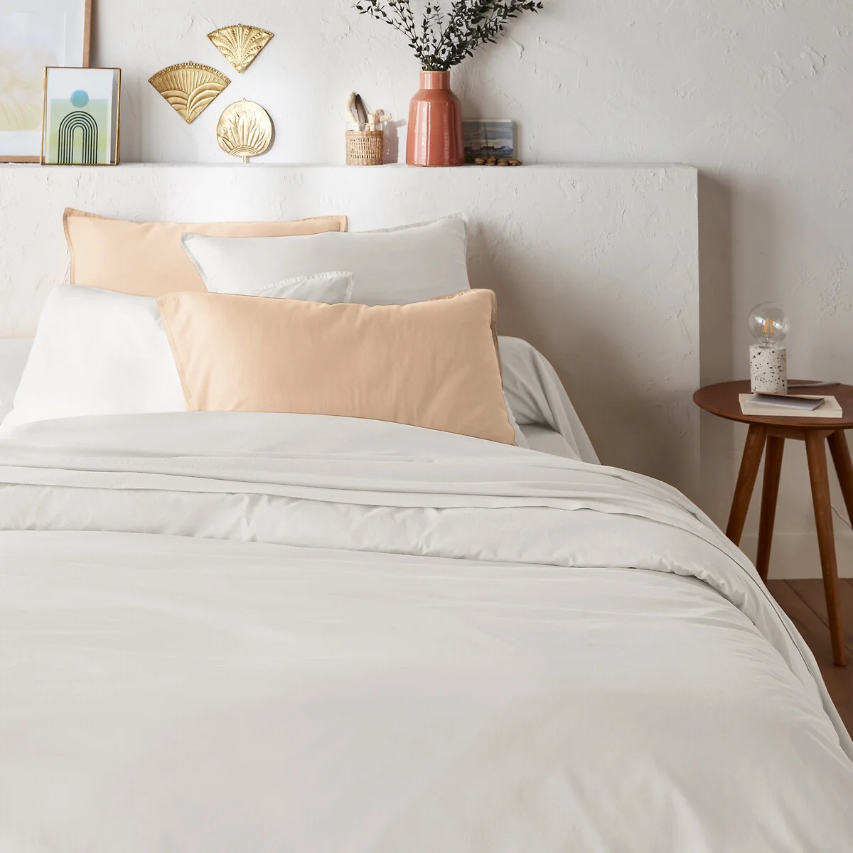Scenario Plain 100% Washed Cotton Duvet Cover – image 1