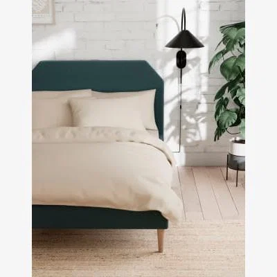 M&S Cotton Rich Duvet Cover - SGL - Neutral, Neutral,Silver Grey,Khaki,Chambray,Soft Pink,Clay,Mink