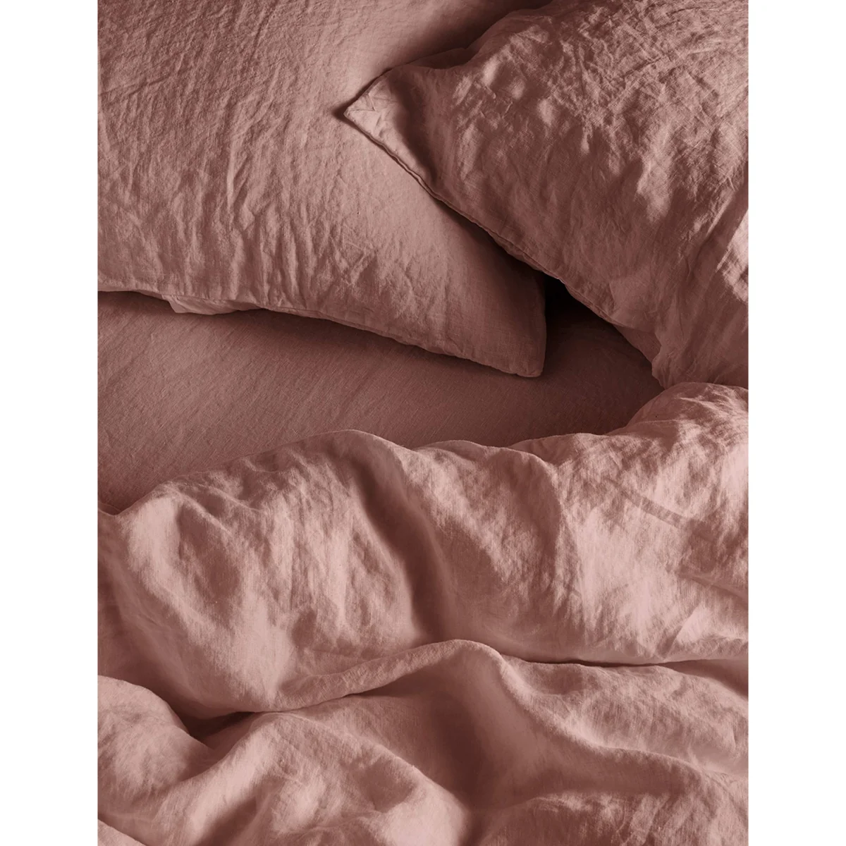 Bedfolk Pure Linen Relaxed Duvet Cover Navy – image 3