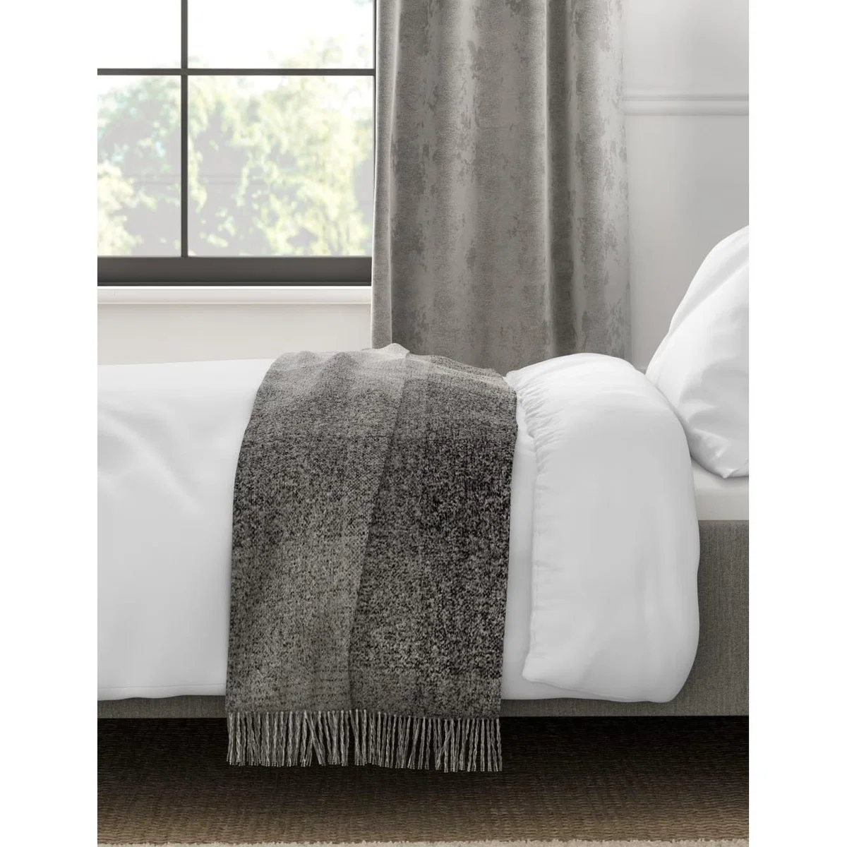 M&S Collection Comfortably Cool Lyocell Rich Duvet Cover - 5FT - Sage, Light Grey,Powder Blue,Cream,White,Dark Grey,Teal,Sage,Blush Pink – image 2