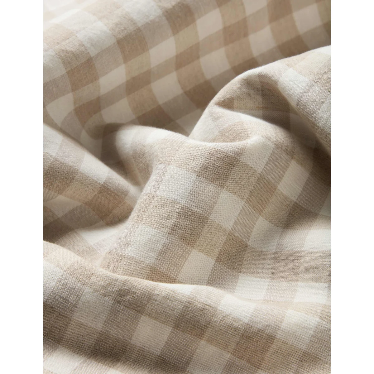 Piglet In Bed Pembroke Linen Rich Gingham Duvet Cover Red Mix – image 4