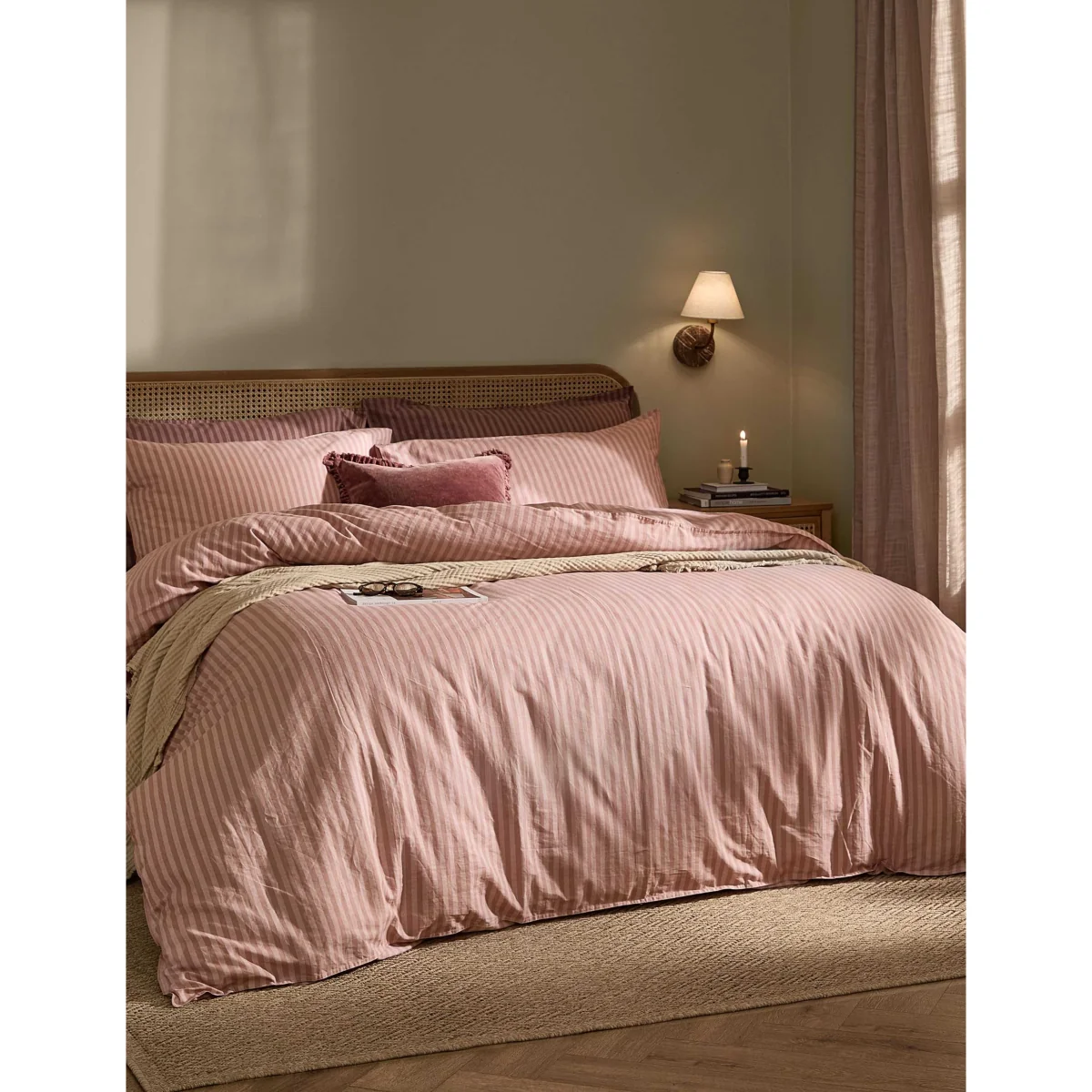 YARD Pure Cotton Marlow Stripe Duvet Cover Blue Mix – image 2