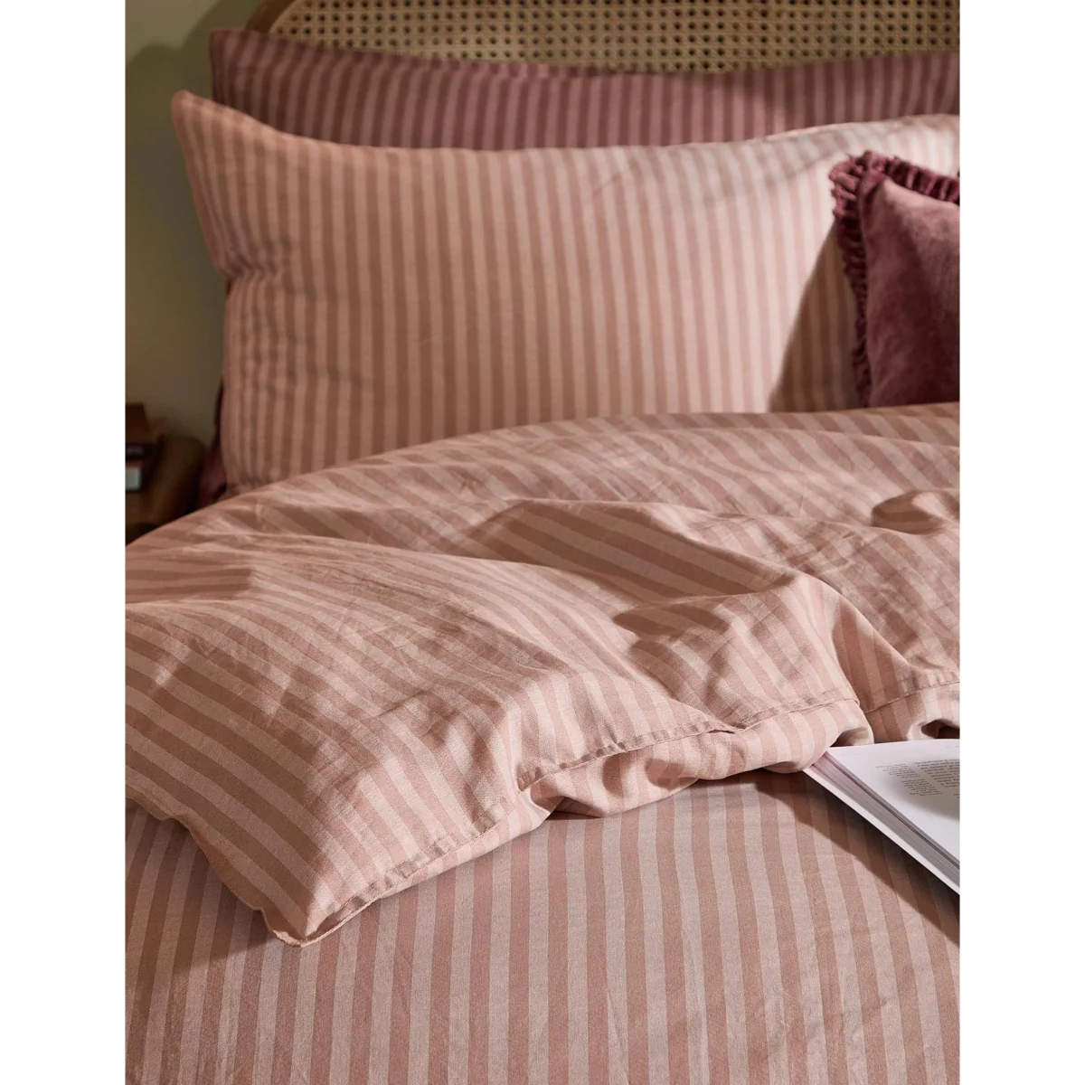 YARD Pure Cotton Marlow Stripe Duvet Cover Blue Mix – image 4