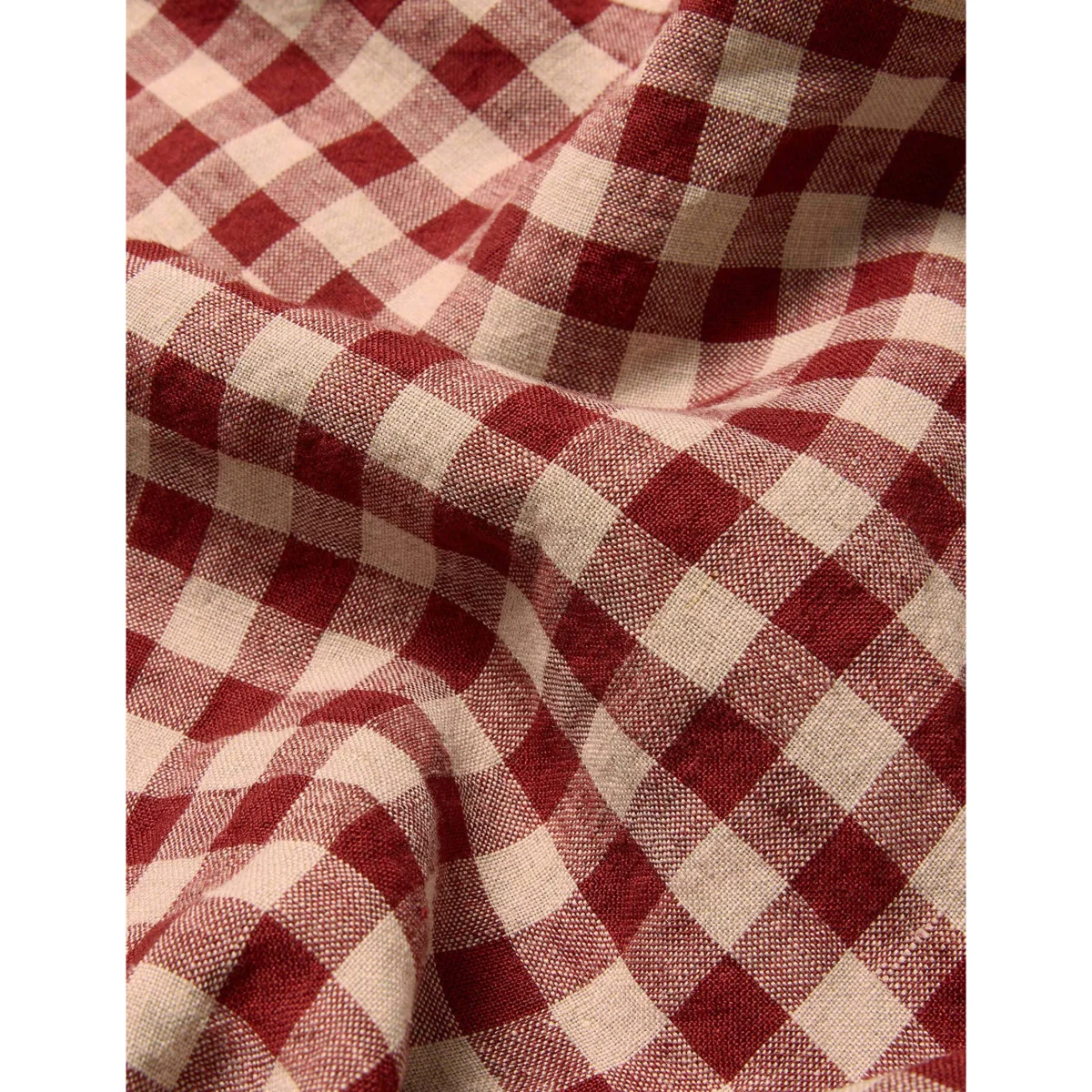 Piglet In Bed Pure Linen Gingham Duvet Cover Green Mix – image 3