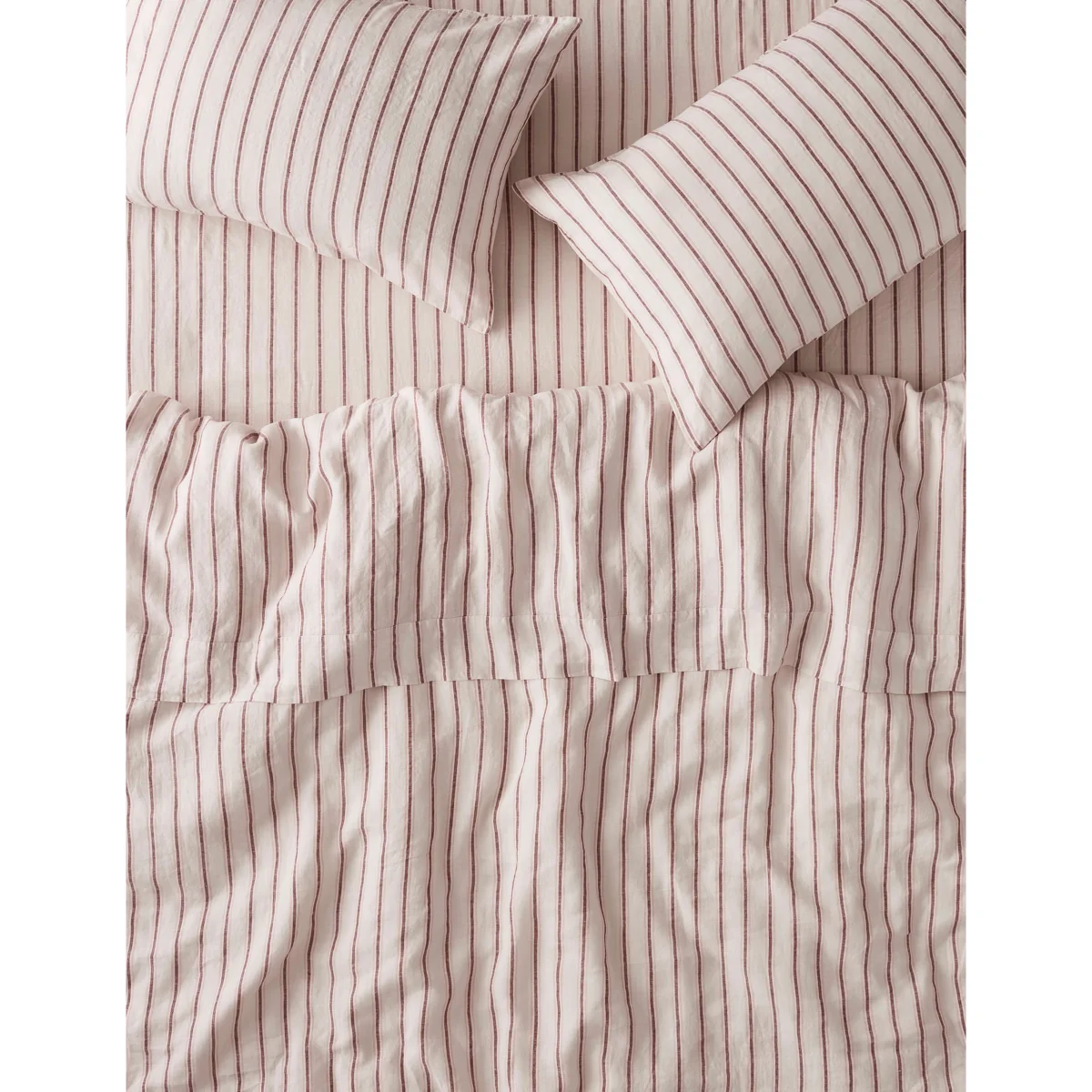 Piglet In Bed Pure Linen Walderton Stripe Duvet Cover Natural – image 2