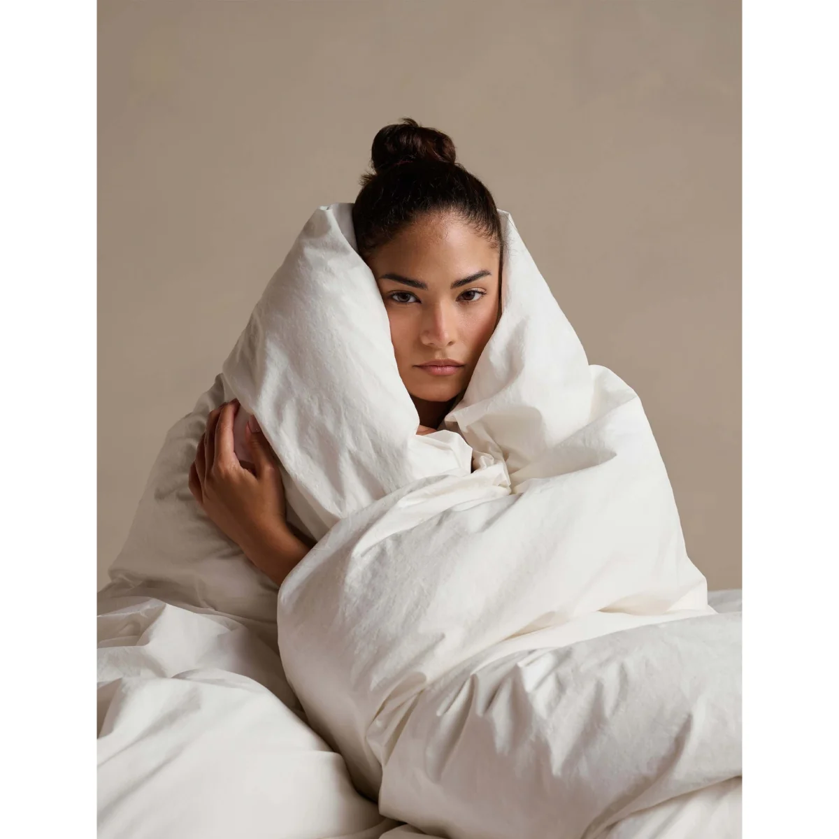 Bedfolk Pure Cotton Washed Duvet Cover White – image 2