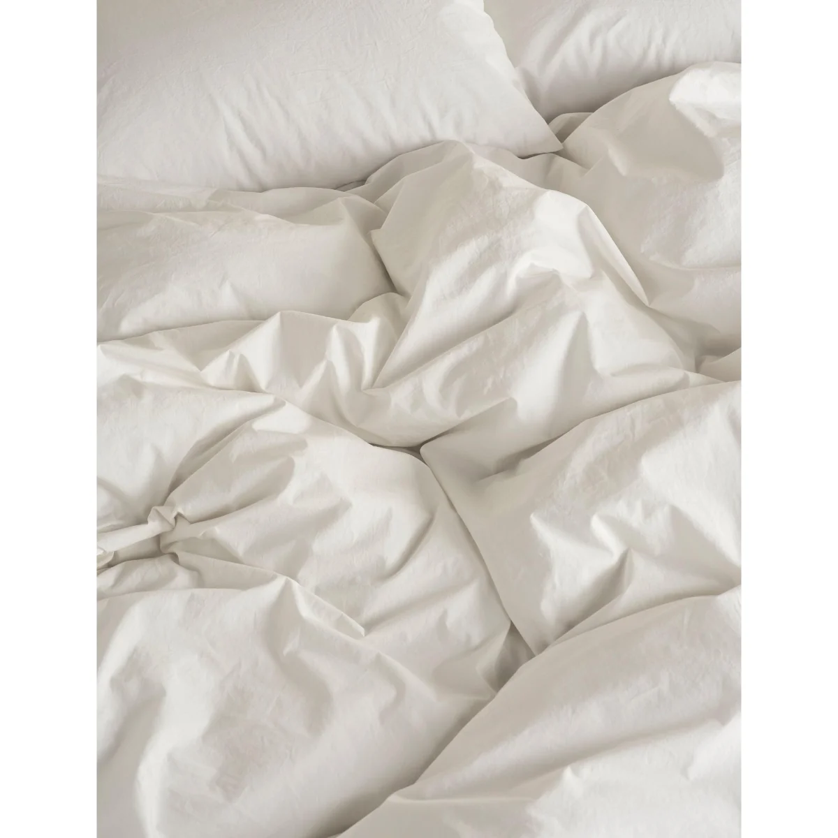 Bedfolk Pure Cotton Washed Duvet Cover White – image 3