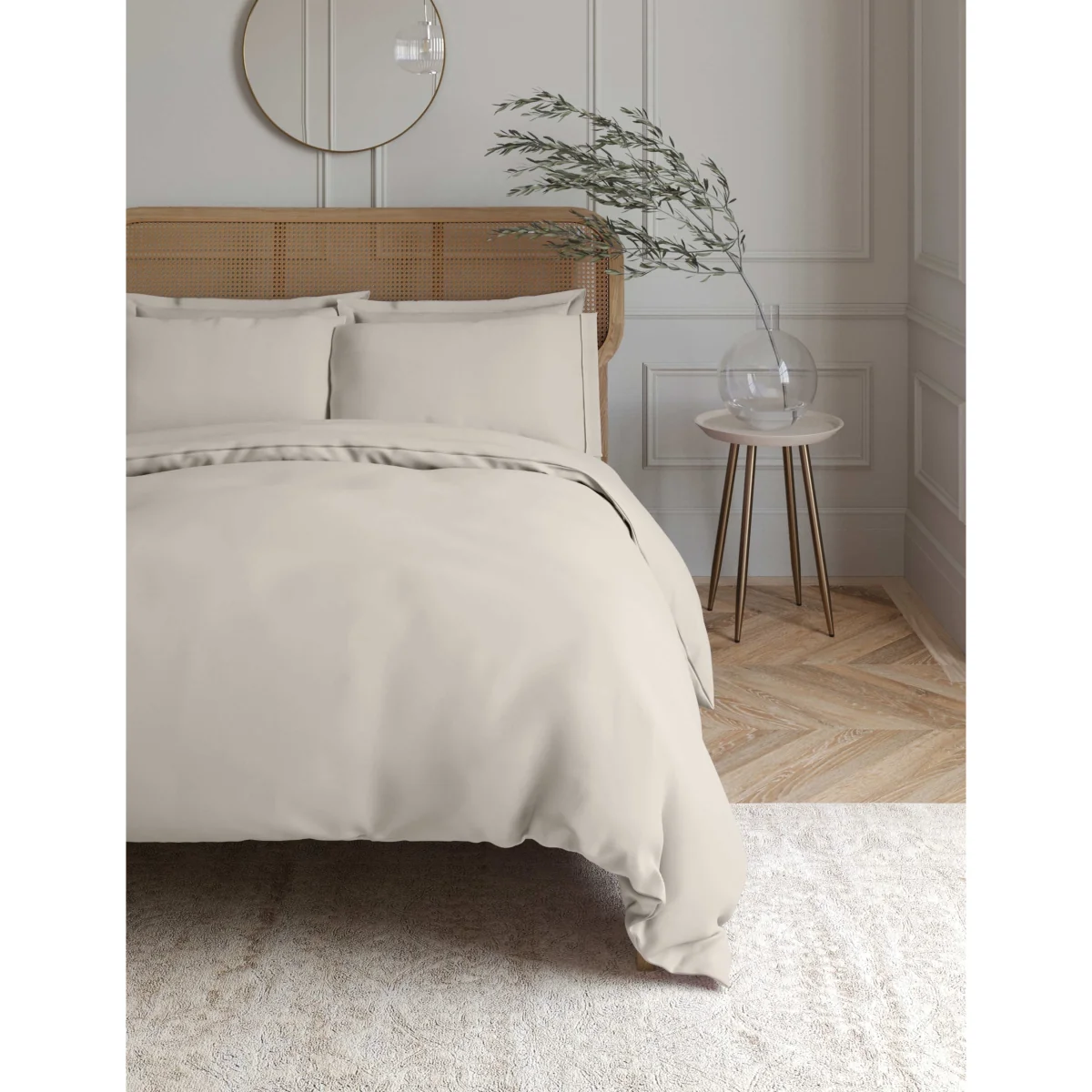 M&S Egyptian Cotton 230 Thread Count Duvet Cover Steel Blue – image 2