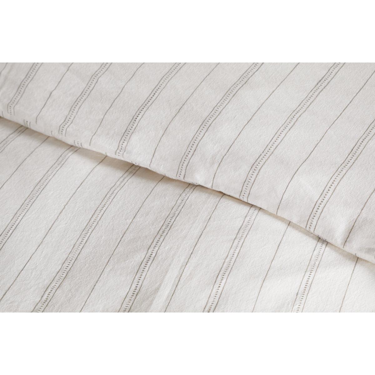 nkuku Anta Hemp & Cotton Duvet Cover | Textiles | Sage Green | Super King – image 4