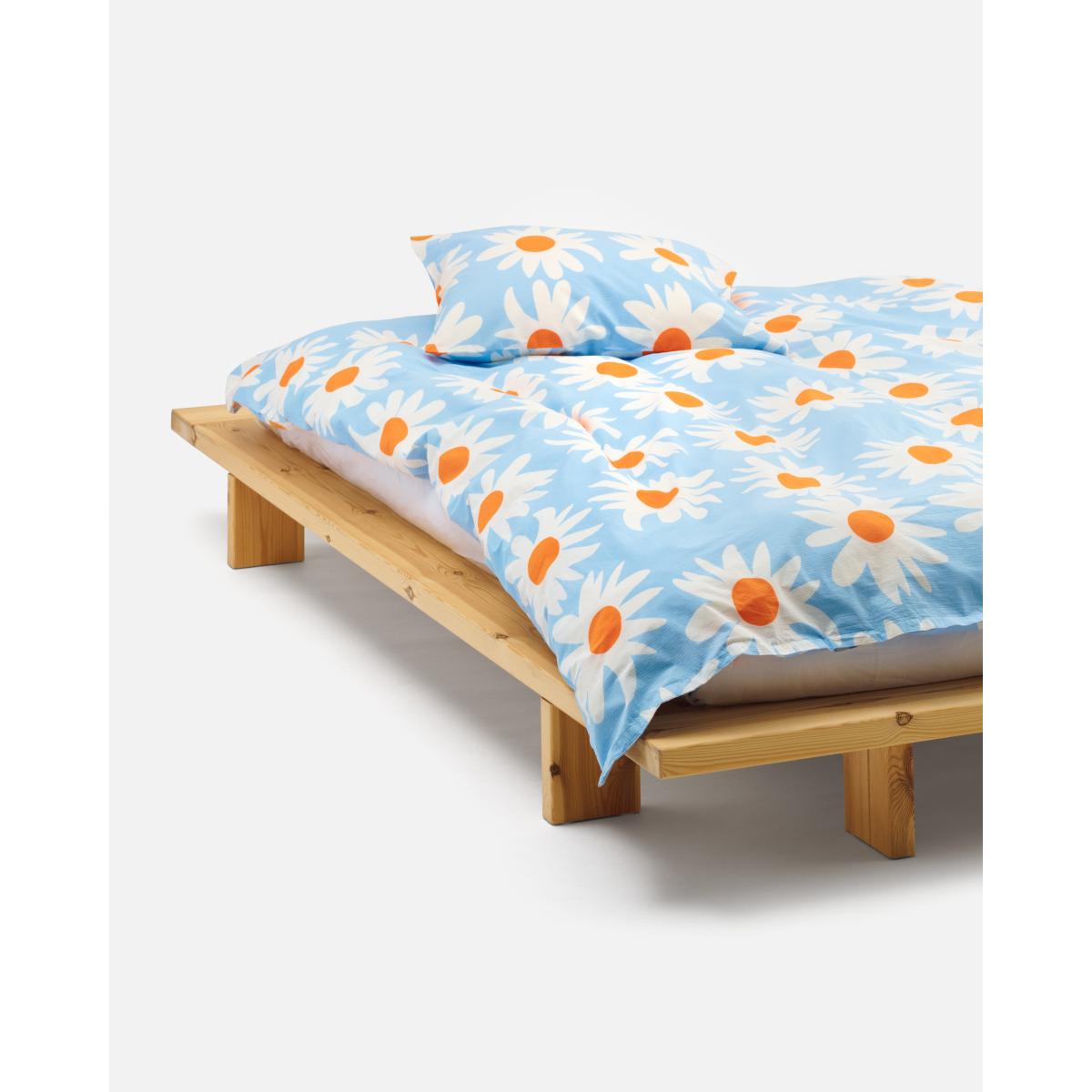Marimekko Rakastaa ei rakasta duvet cover 150x210 cm Orange-Off-white-light blue – image 3